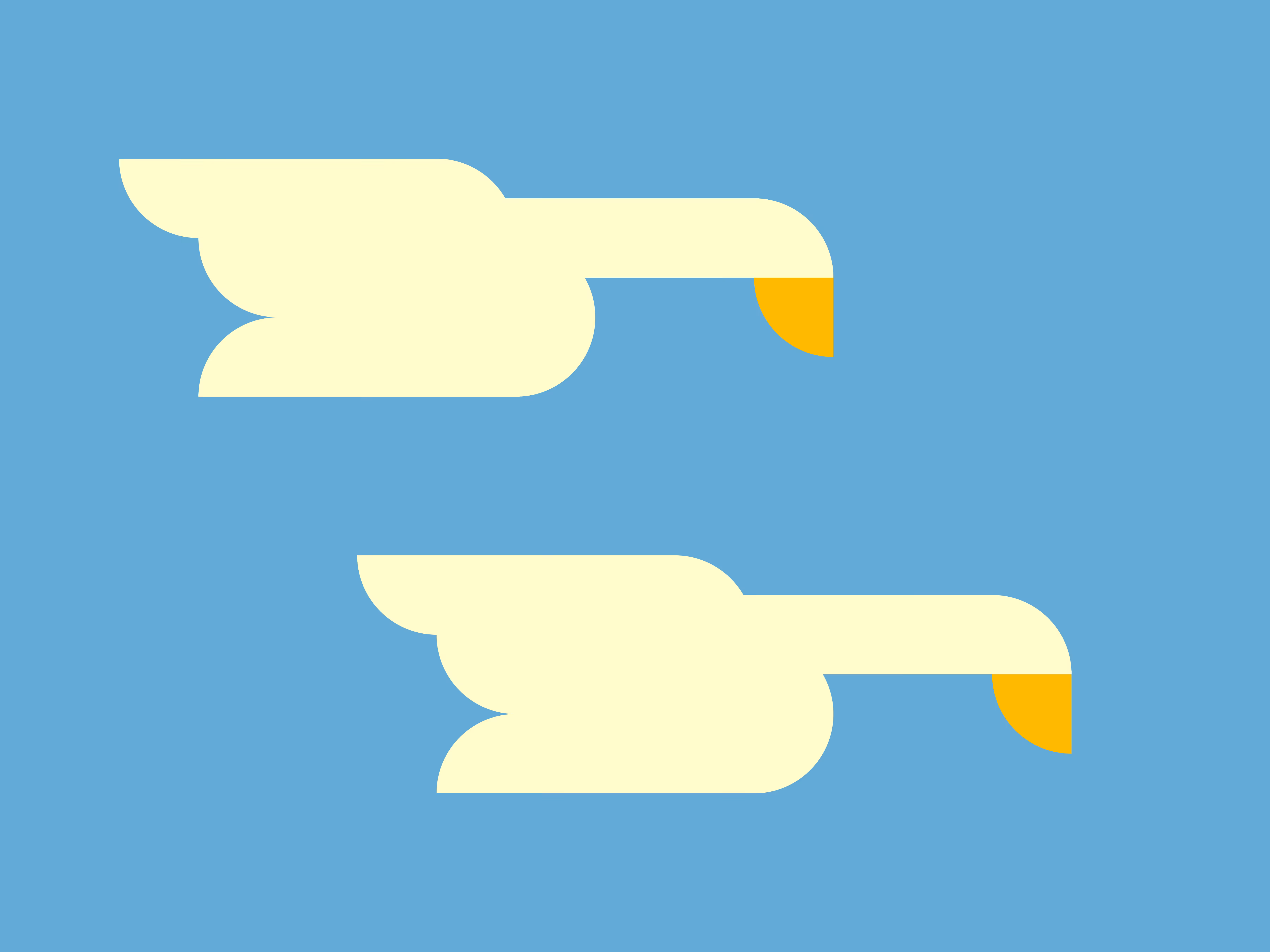 Swans In Flight 