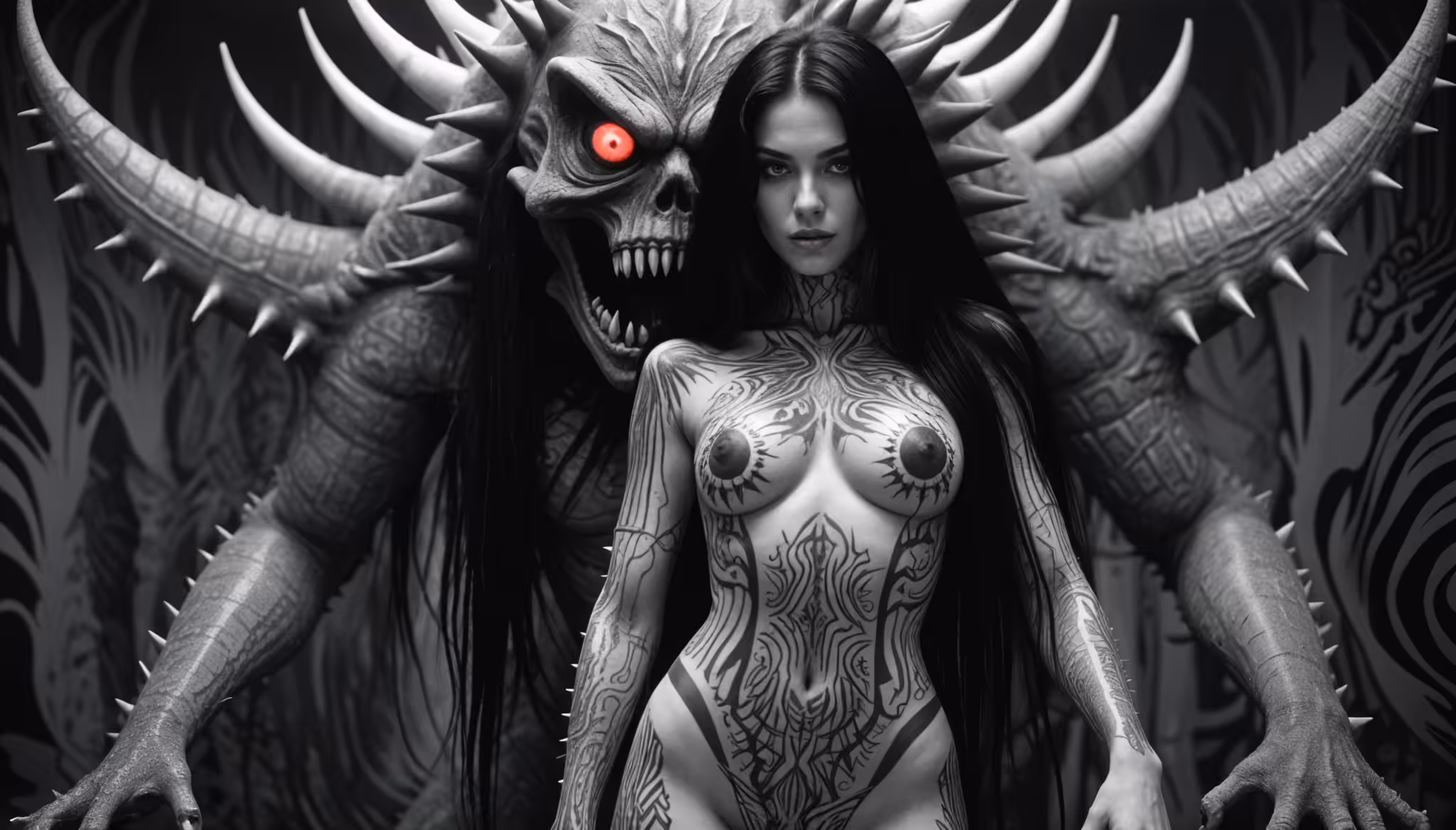 Ethereal Muse & The Shadowed Sentinel