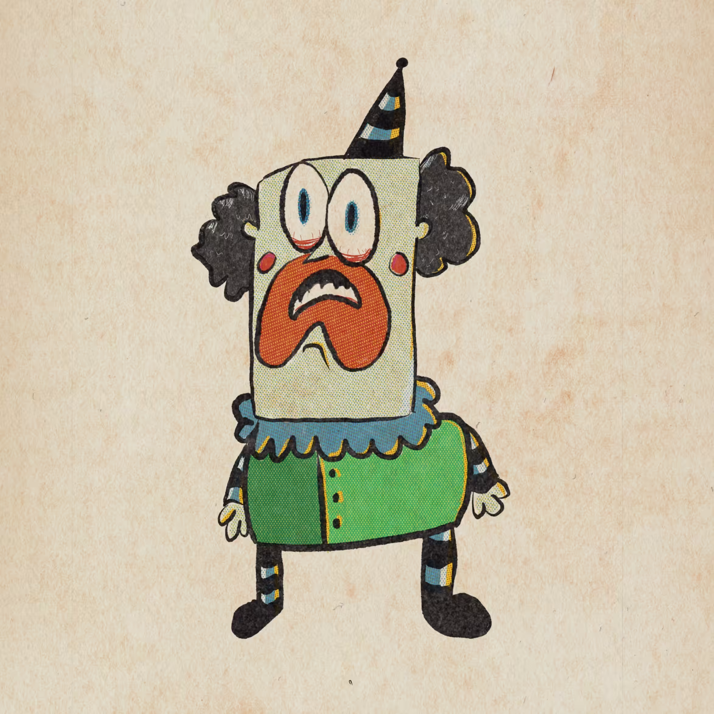 Cartoon Clown Character Design #1