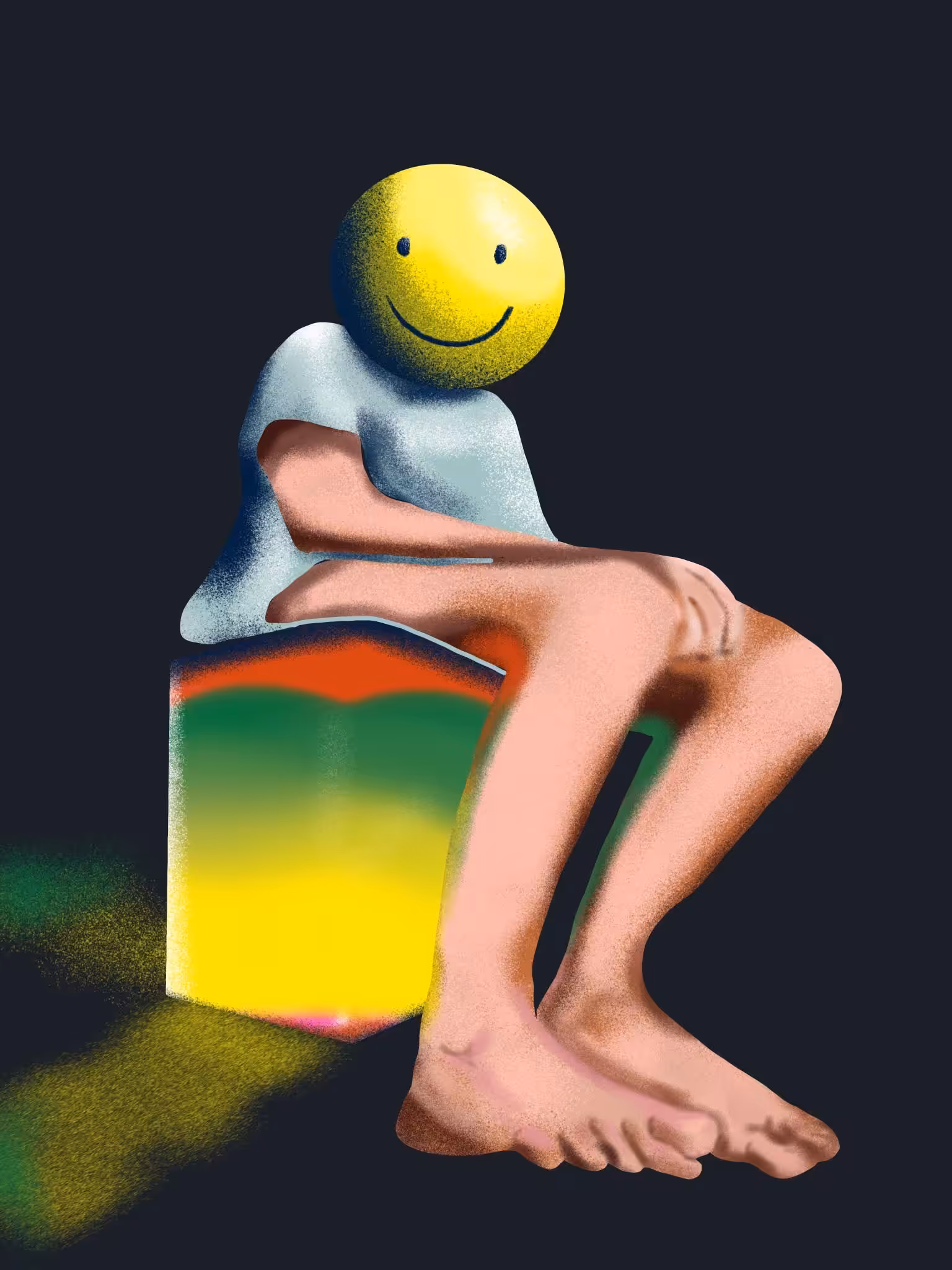 big foot smiles at you