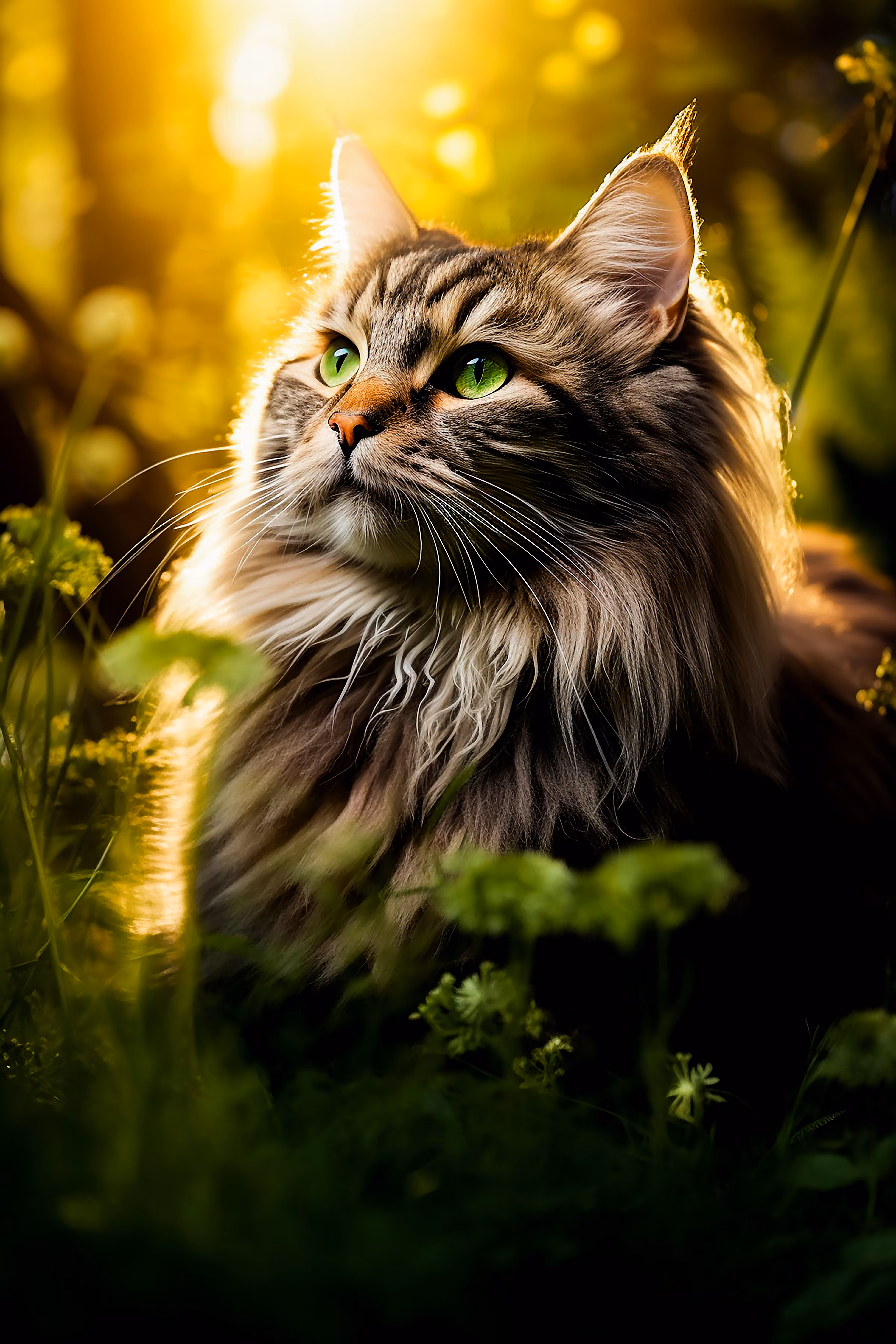 Noble Cat In The Meadows