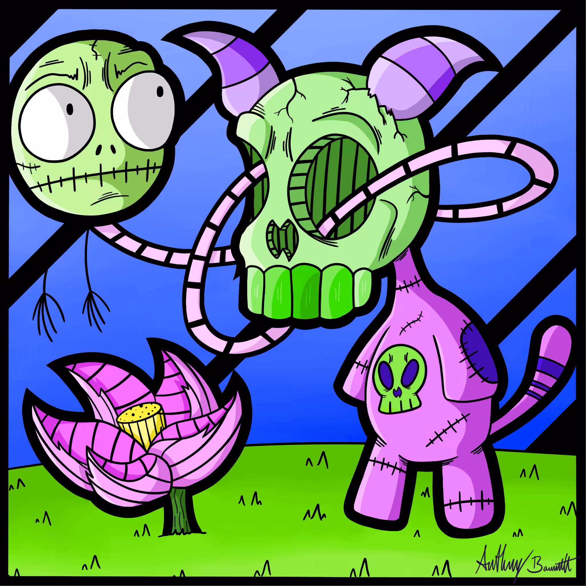 skull animal monster