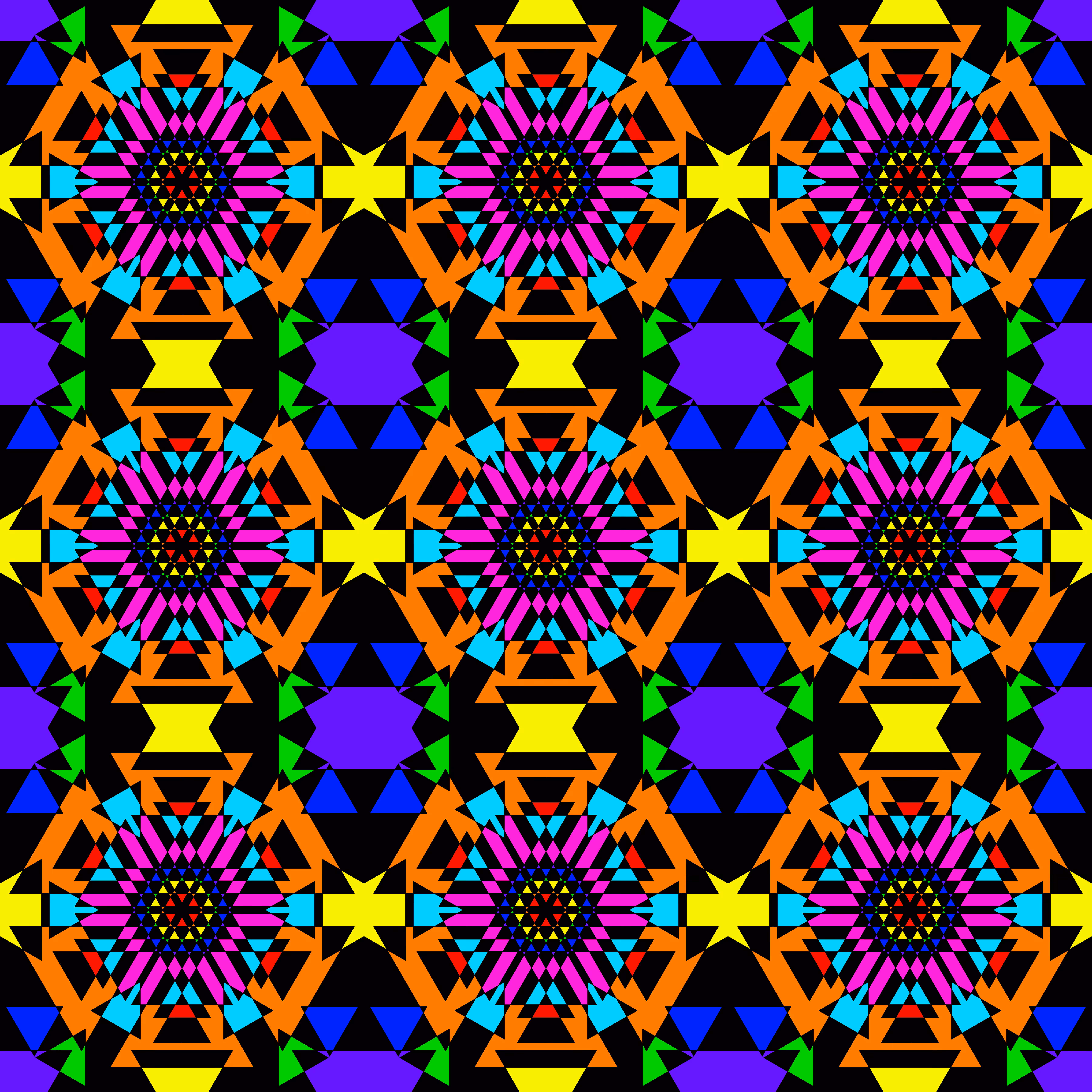 Rainbow Triangulation Tessellation