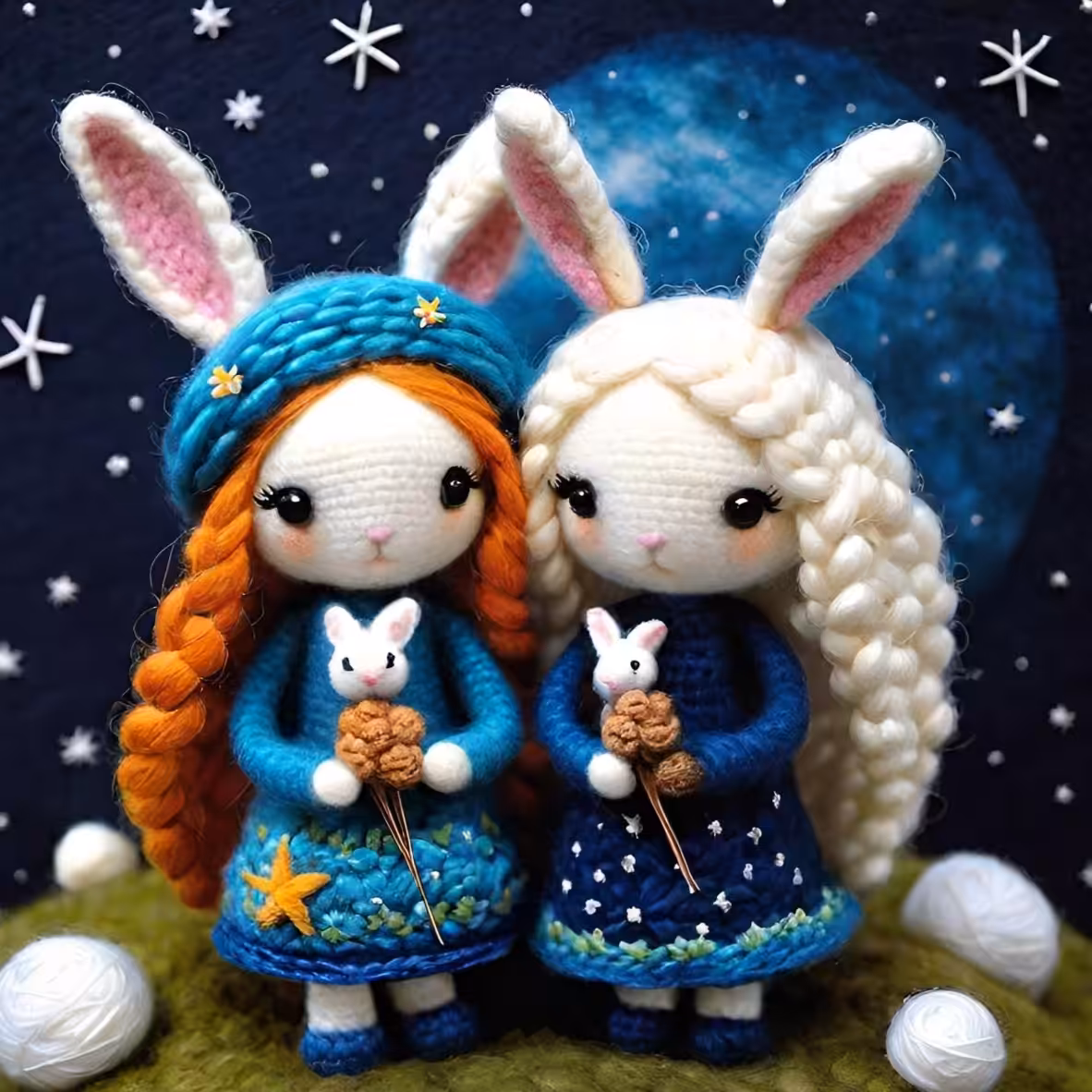 Bunny looking at the stars