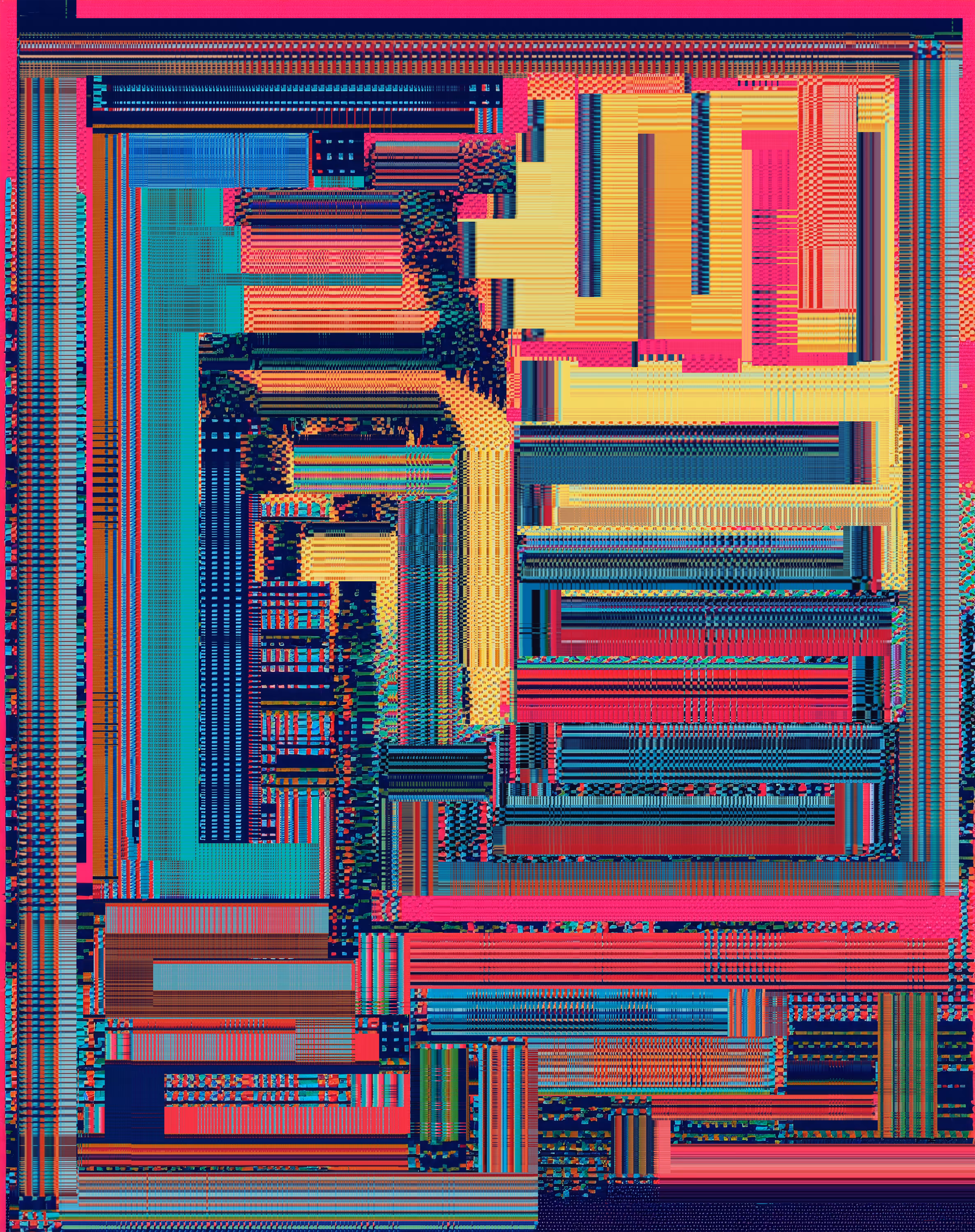 Redacted Mesh Painting 012