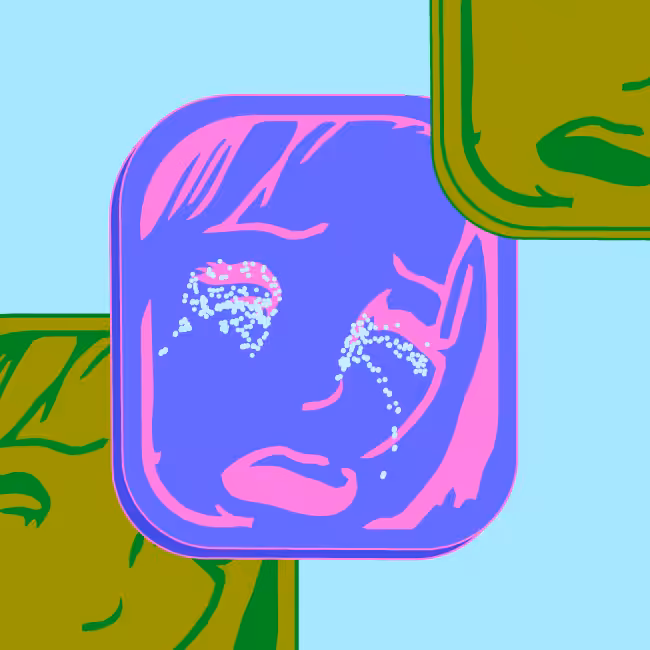 Card in the box "Crying girl" #20