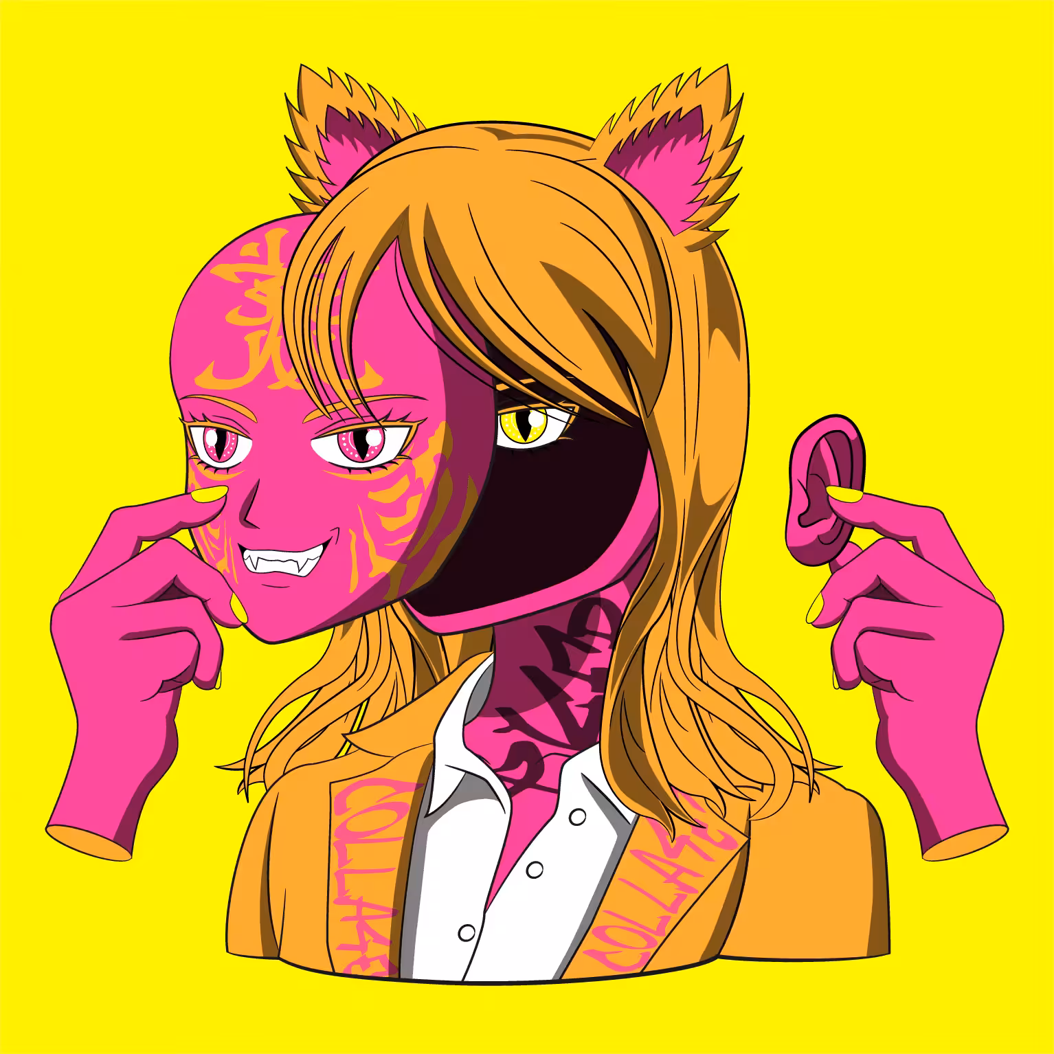 Masked Animal Collage #004