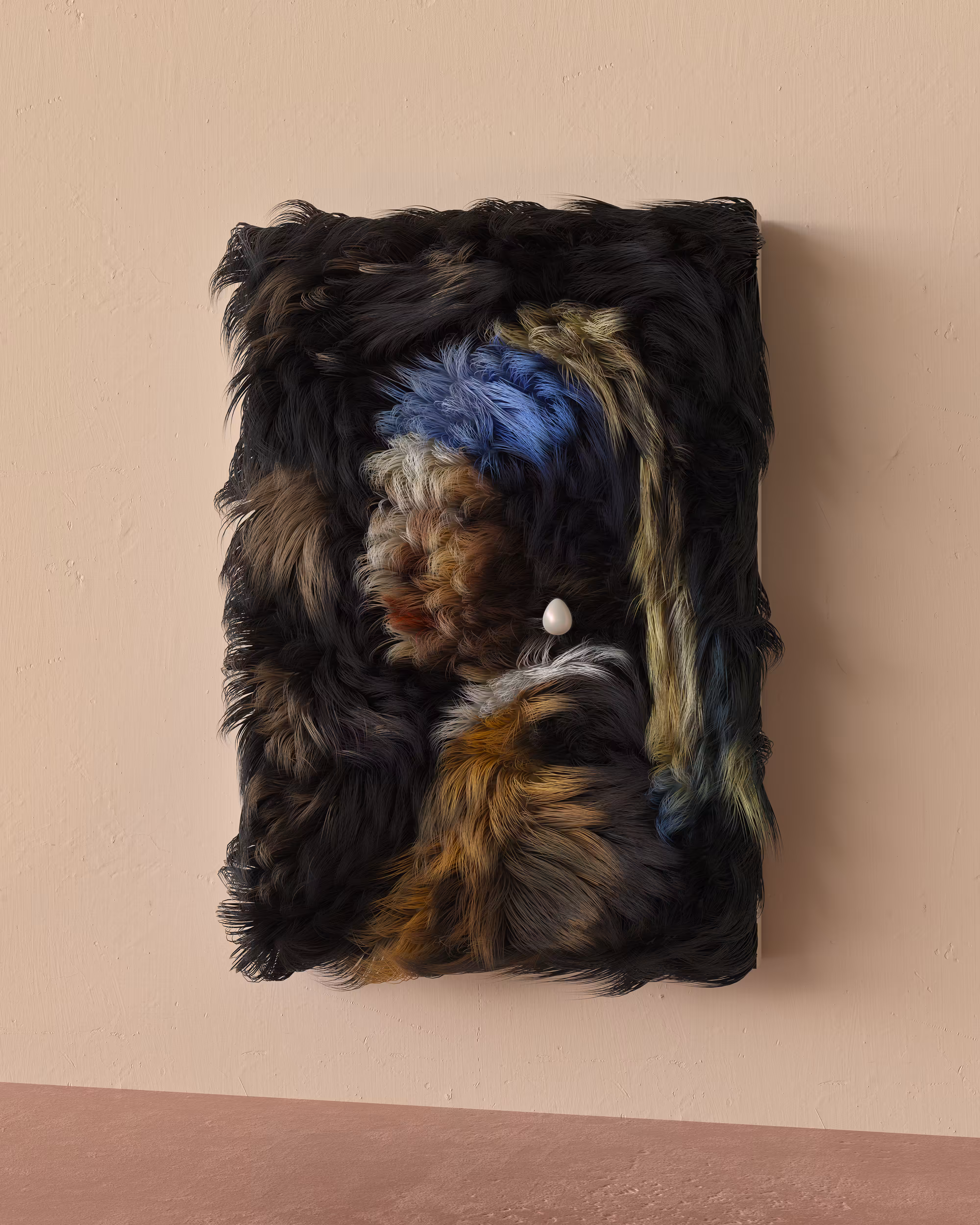 Furry Girl with a Pearl Earring