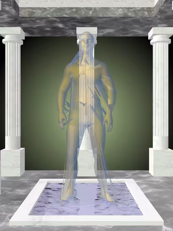 HeavenComputer: The Fading Indifferent Sunlit Cobalt Man #6722