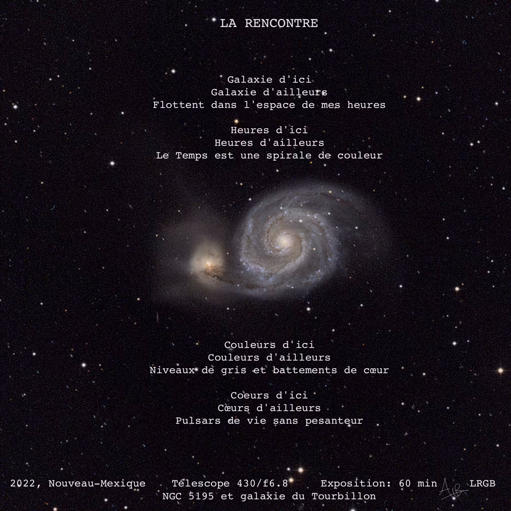 Rencontre entre deux galaxies
