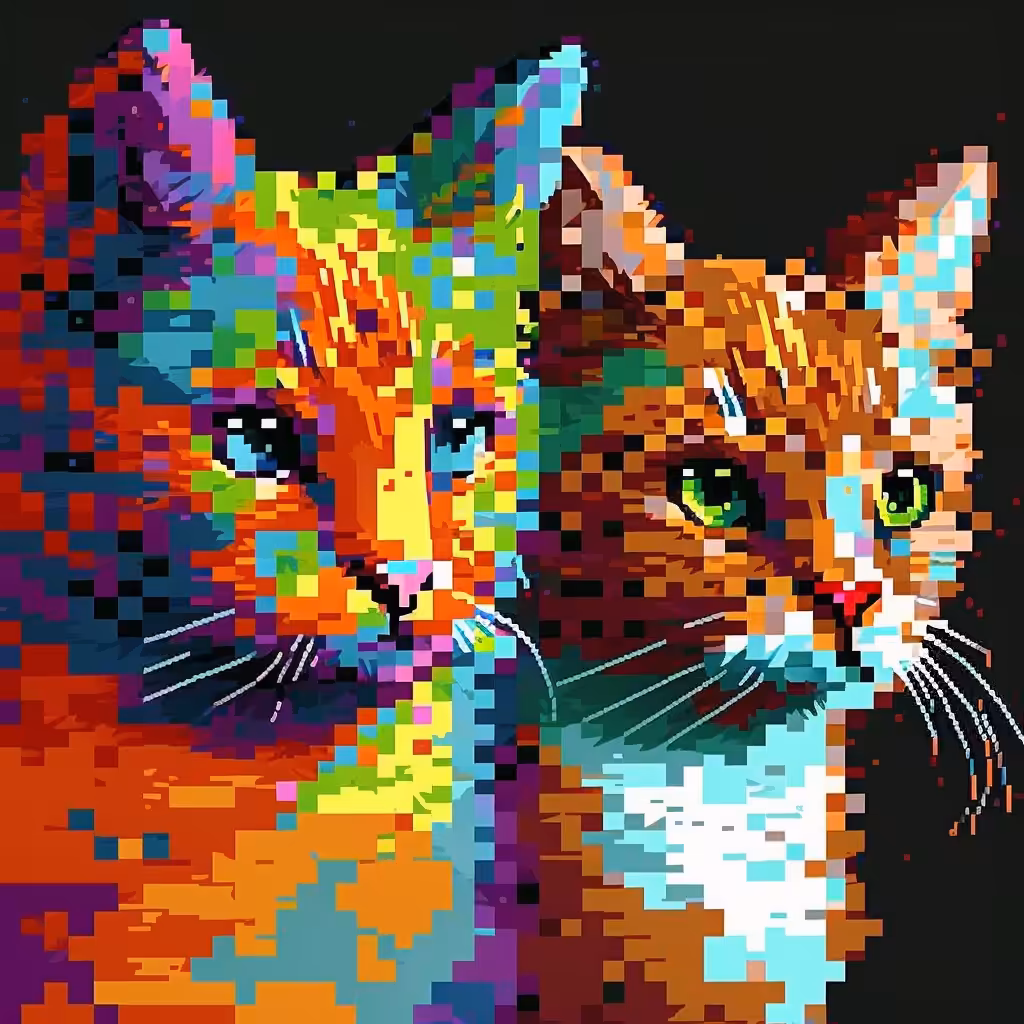 Psychedelic Art: Cats