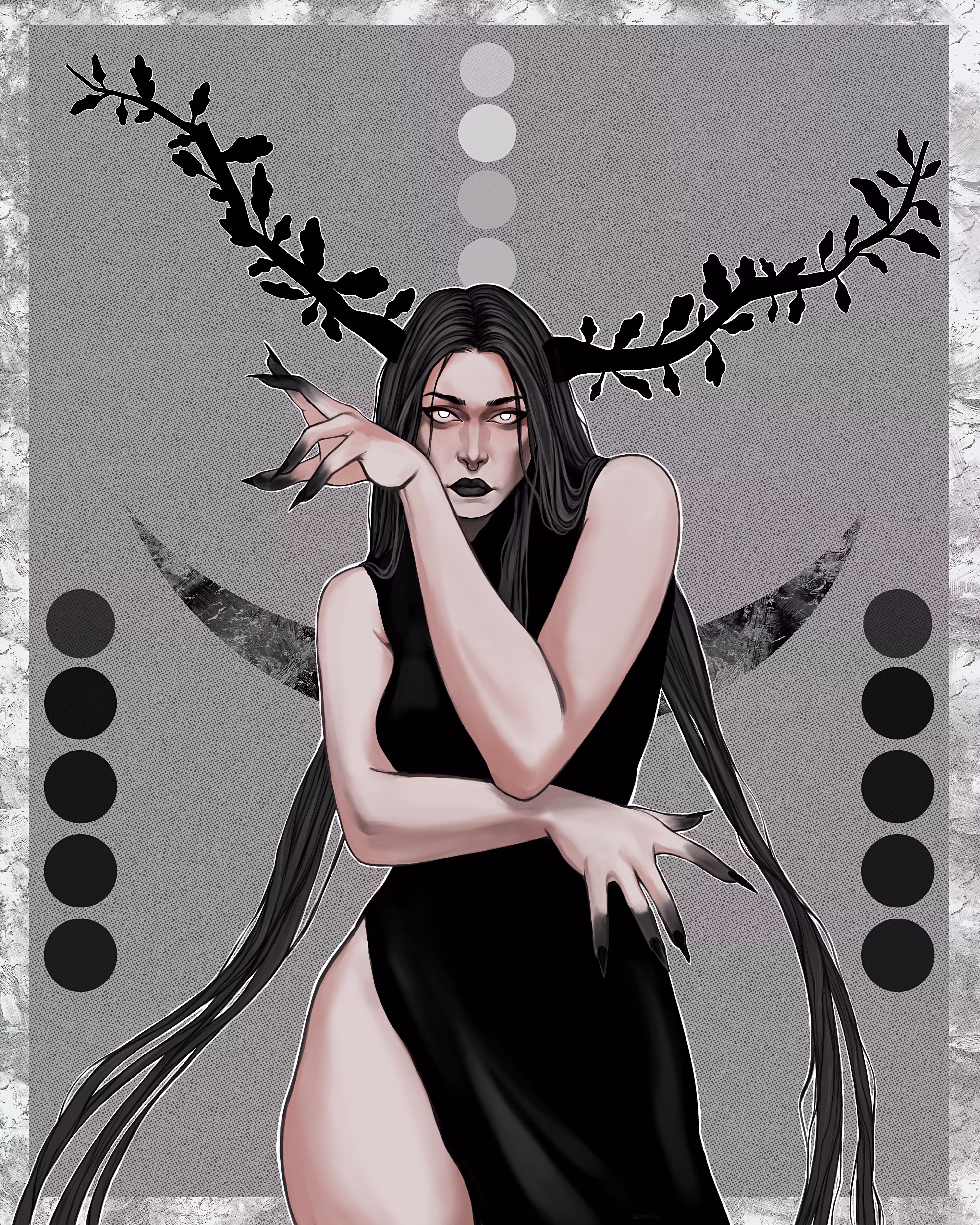 full-fledged drawings: Branches of the Night