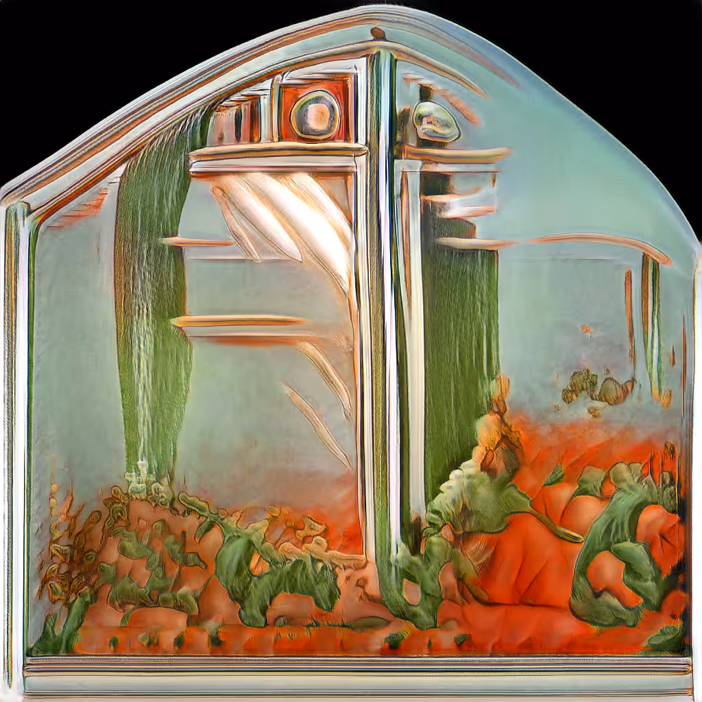 FISH TANK ROOM - AI Renaissance Painting #8