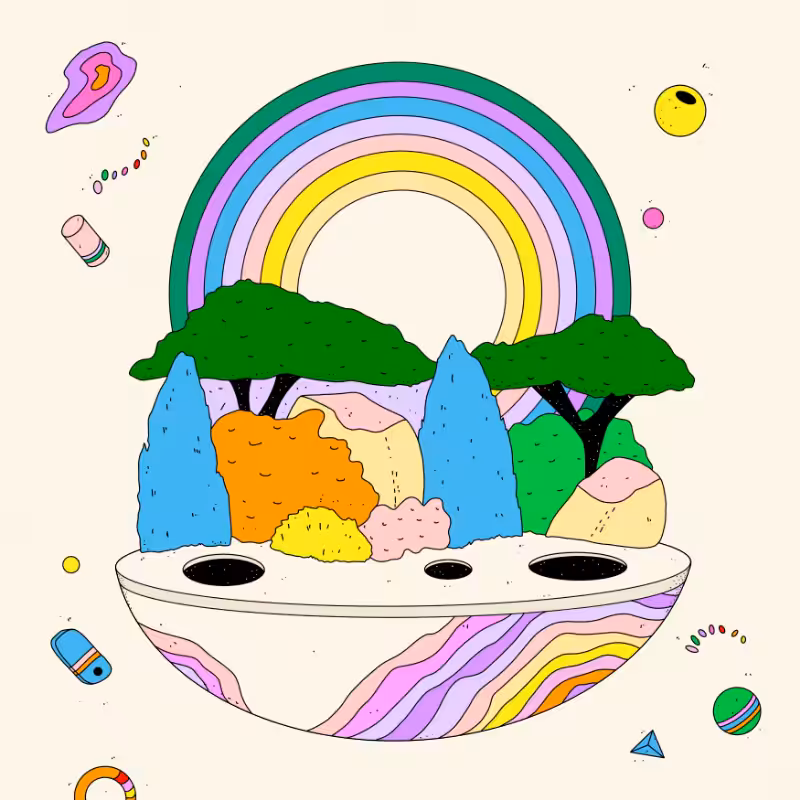 🌈🌴🪐 #124