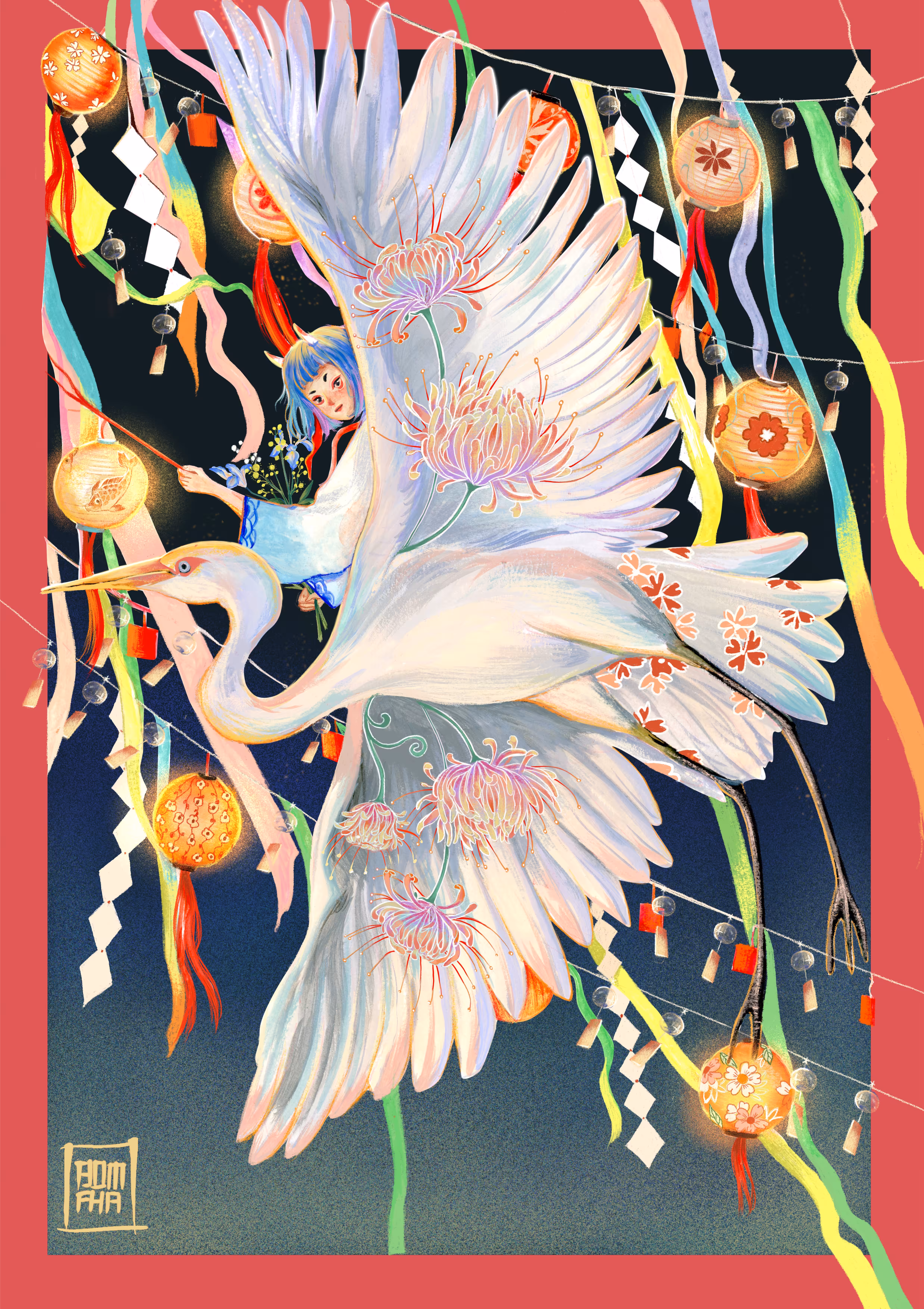 The Crane in the Lantern
