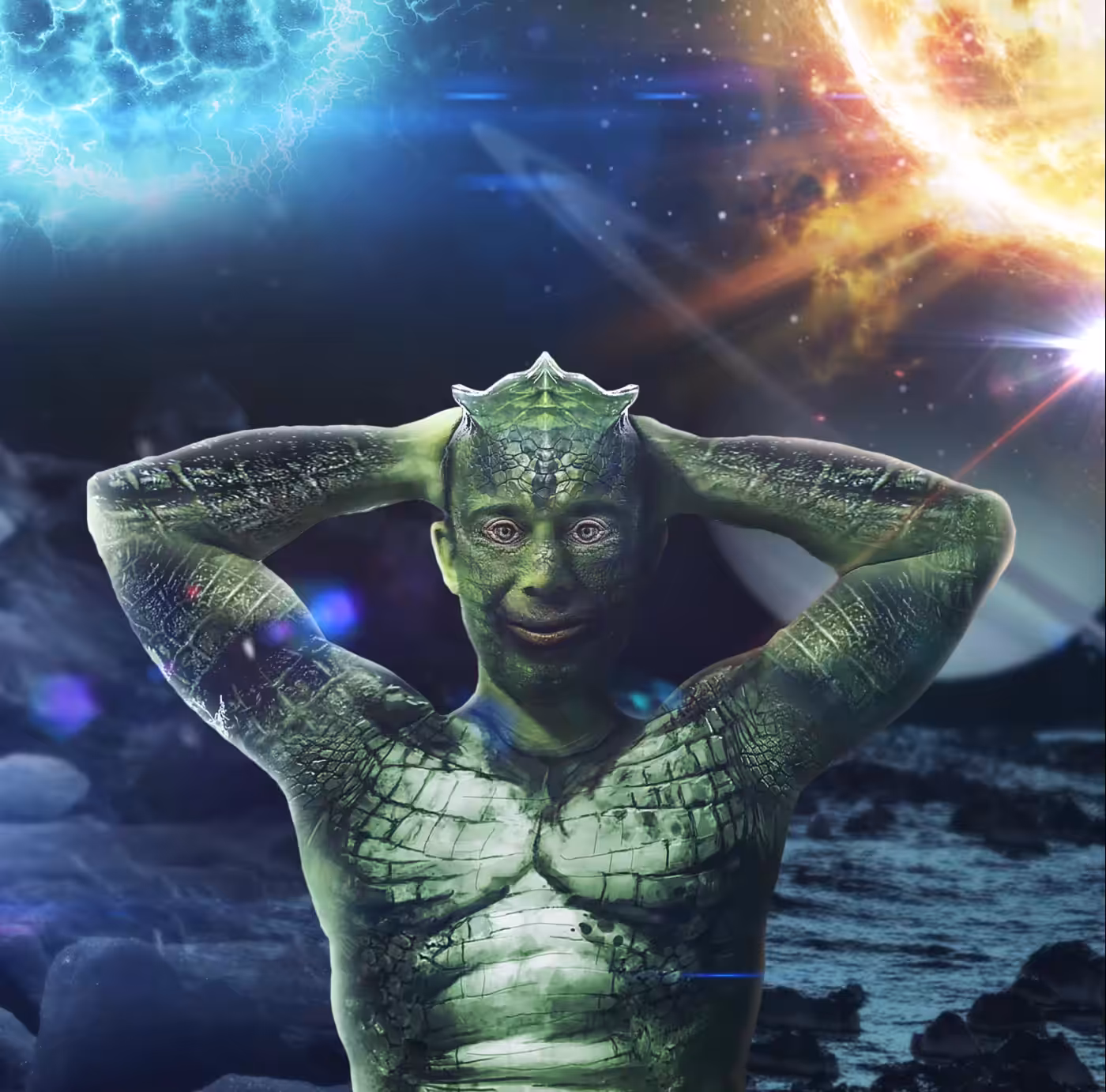 Neil reptilian humanoid - Future Odyssey #7