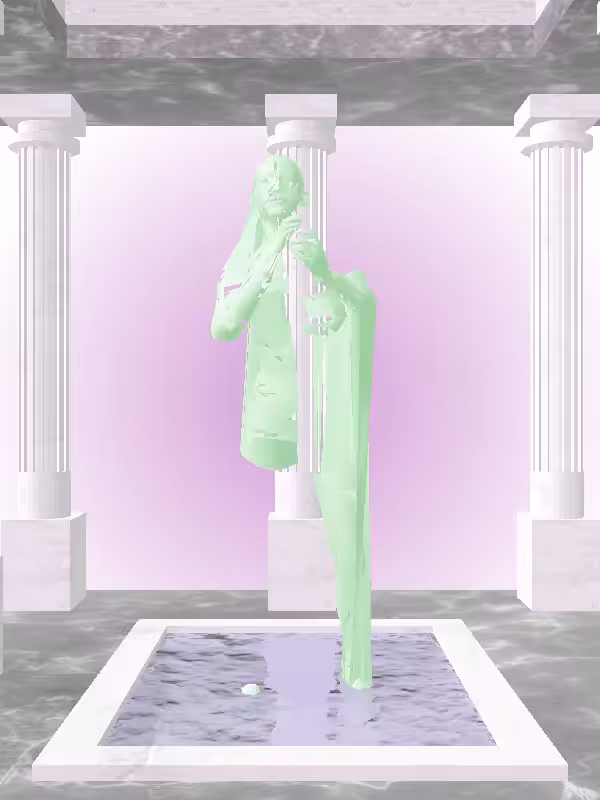 HeavenComputer: The Cheering Normie Green Woman #4450
