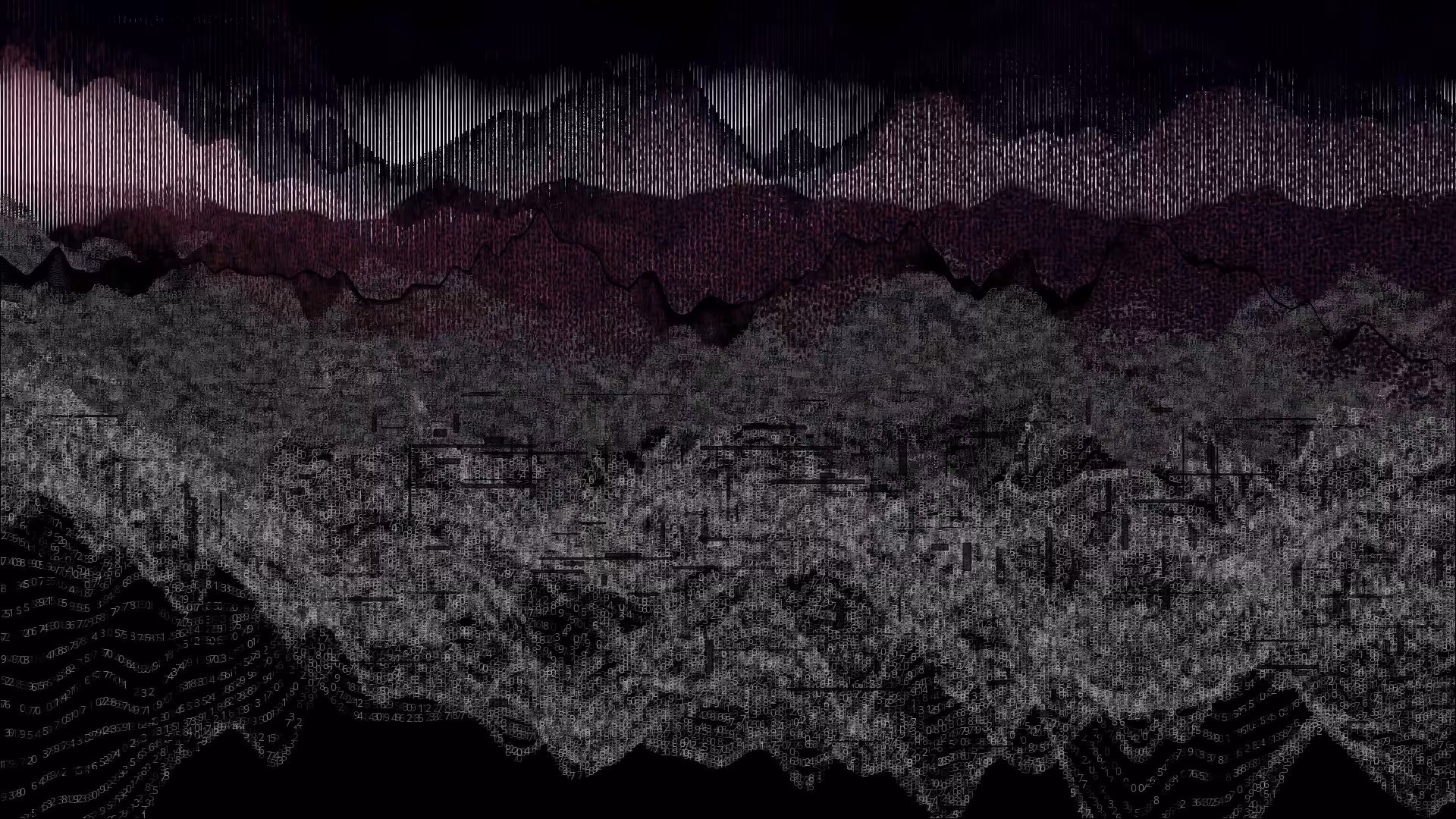 Pixel rain in a data landsacape #40