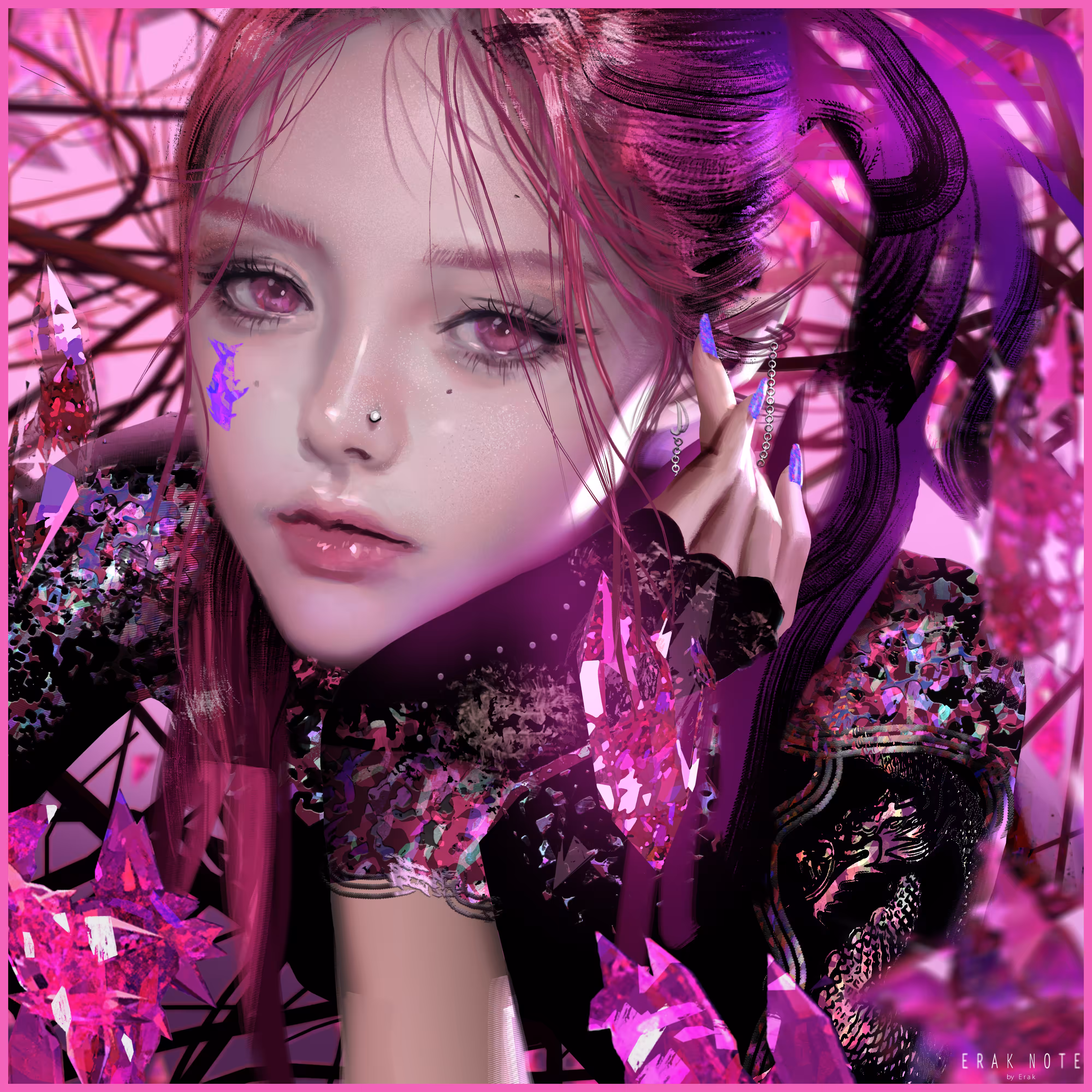 IRON FLOWER: Flower and Iron - Pink