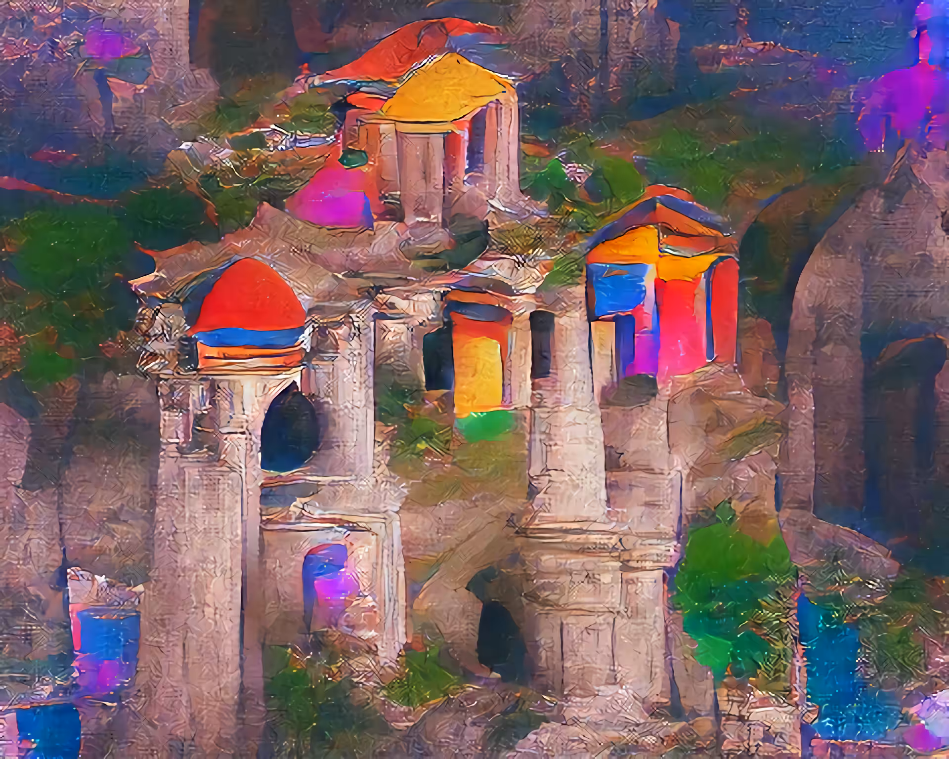 Renaisance Temples of CLIP + VQGAN