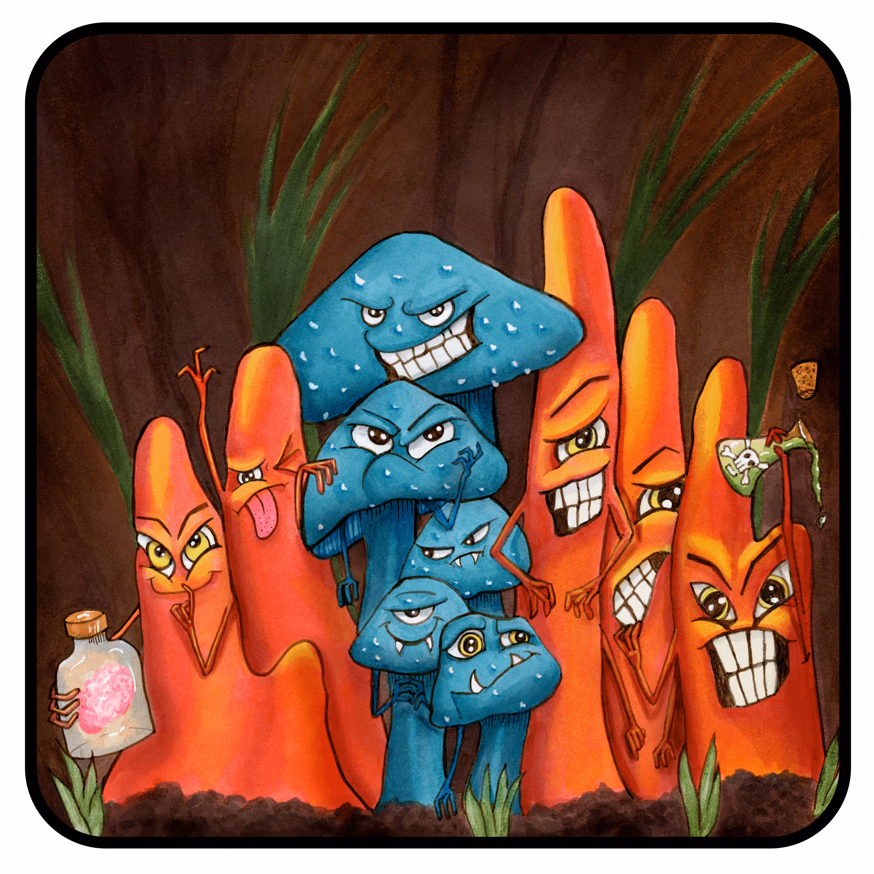 The Mushroom People x Eva Crawford : Nefarious Alliance