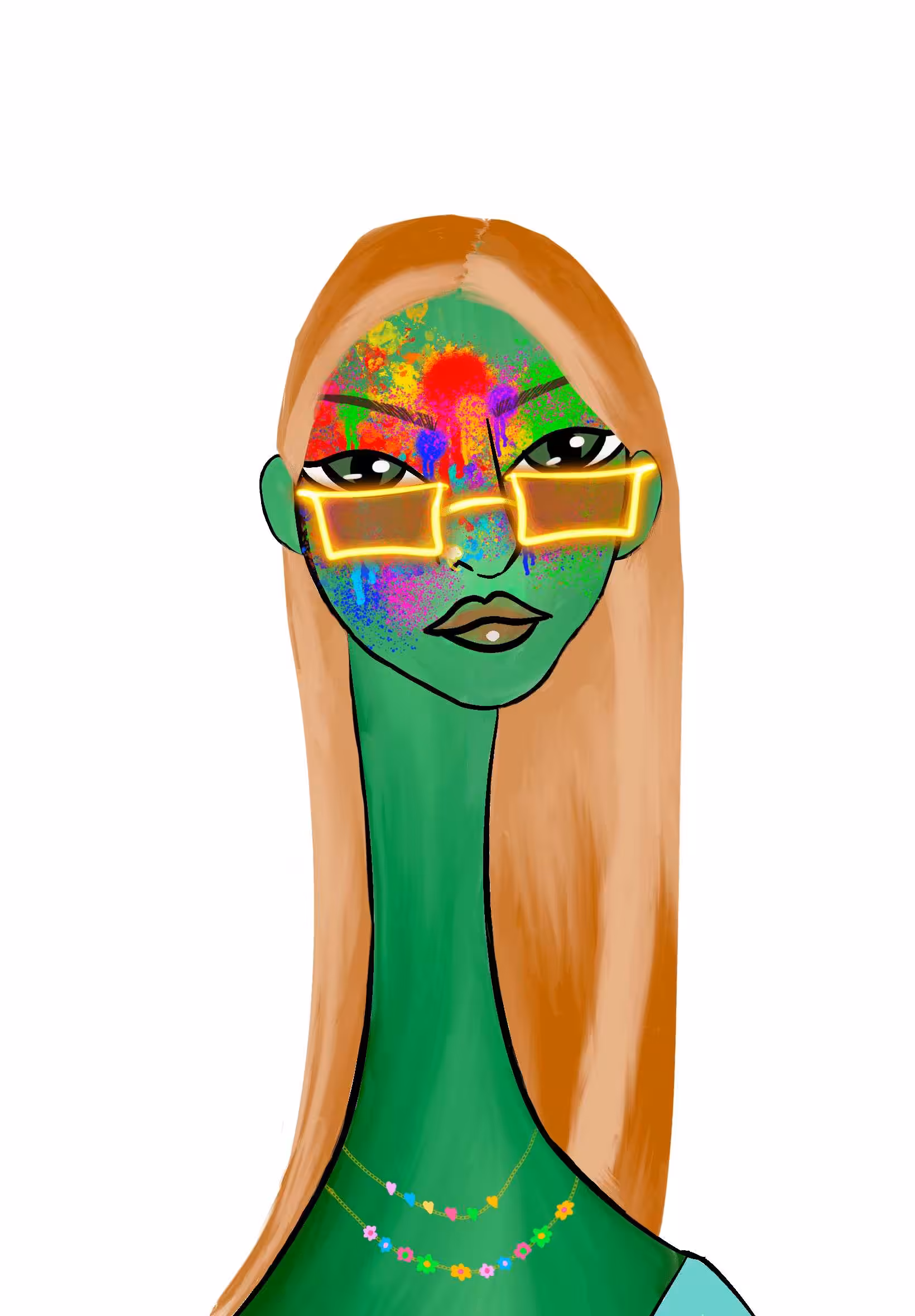 Long Neckie Ladies: Long Neckie Lady #2357
