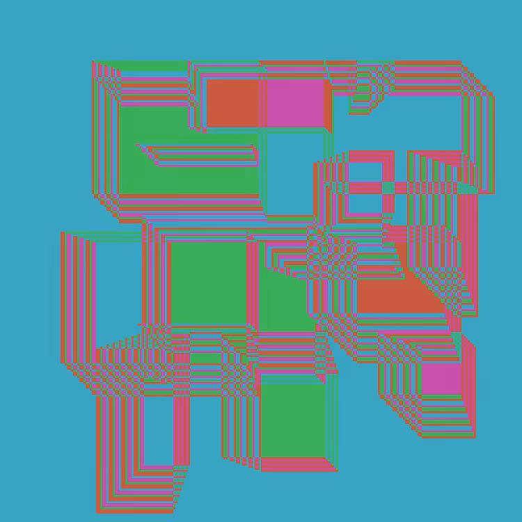 Superimposed Rectangles #107