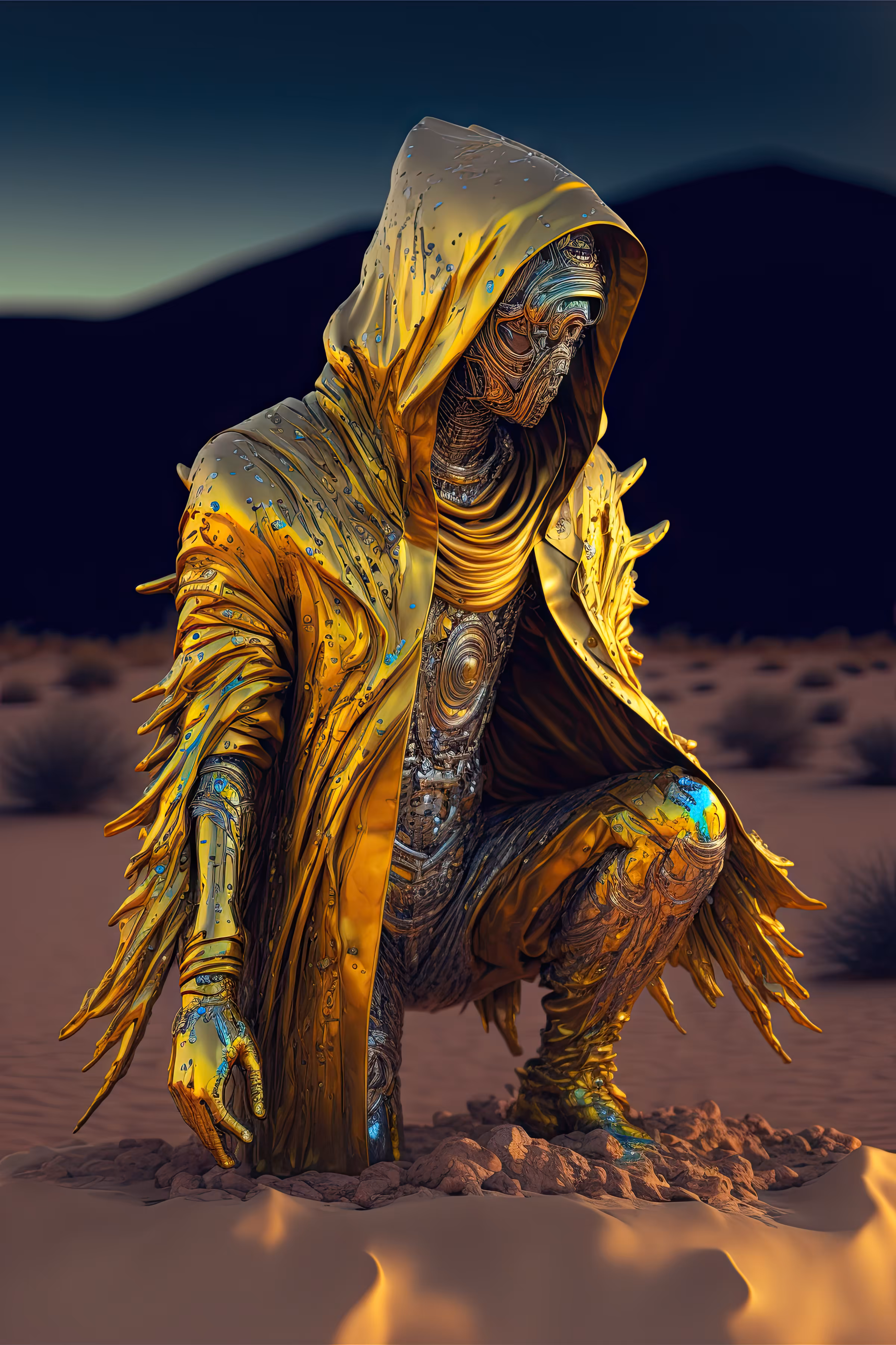 //// Alchemic Gold Parka ////