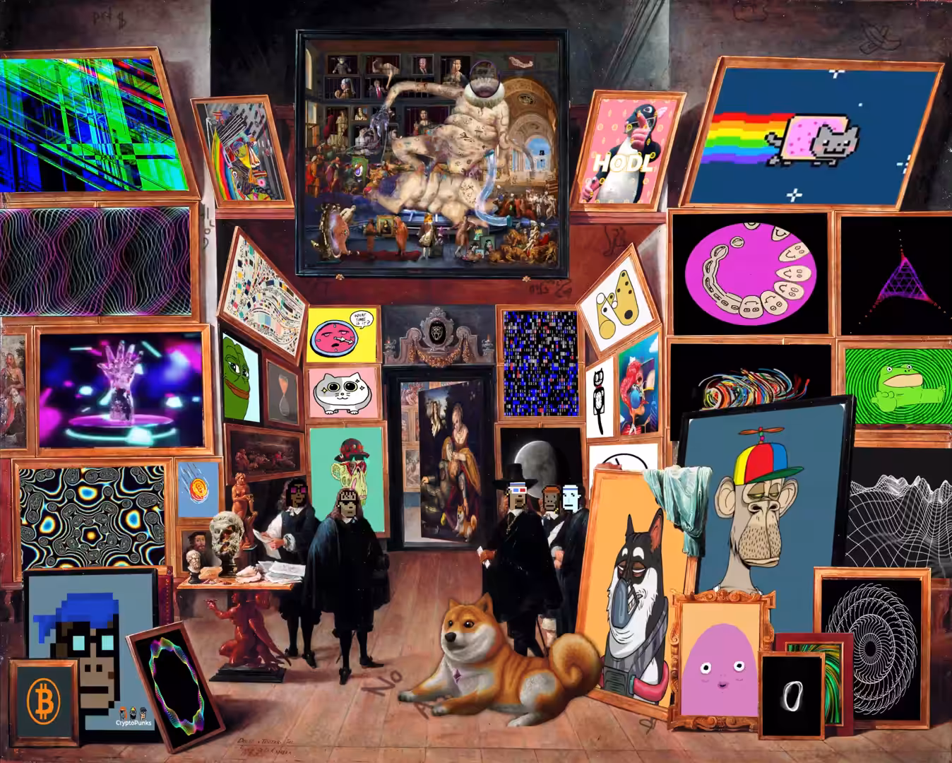 Metaverse crypto art gallery