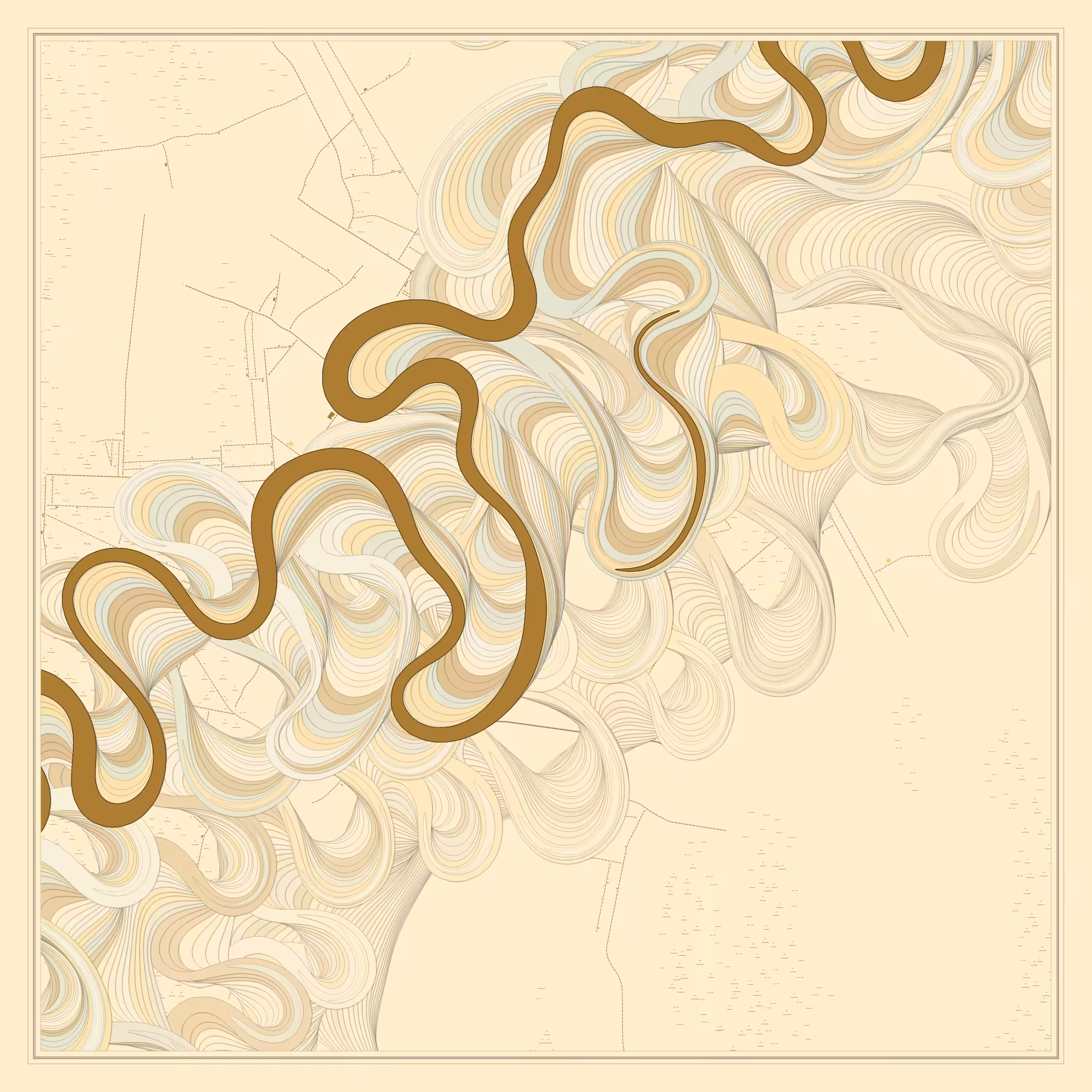 Ancient Courses of Fictional Rivers #145