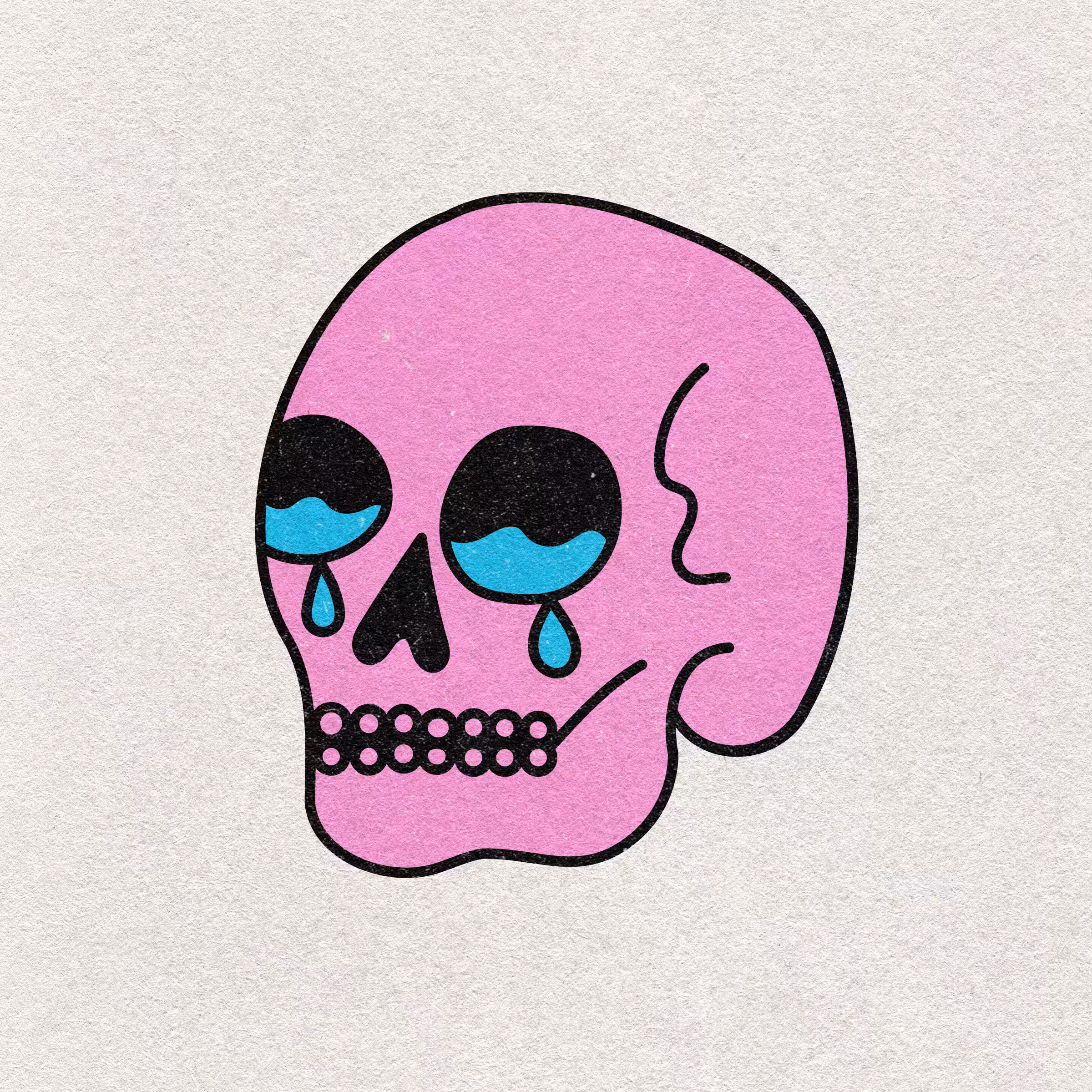 pink skull tears