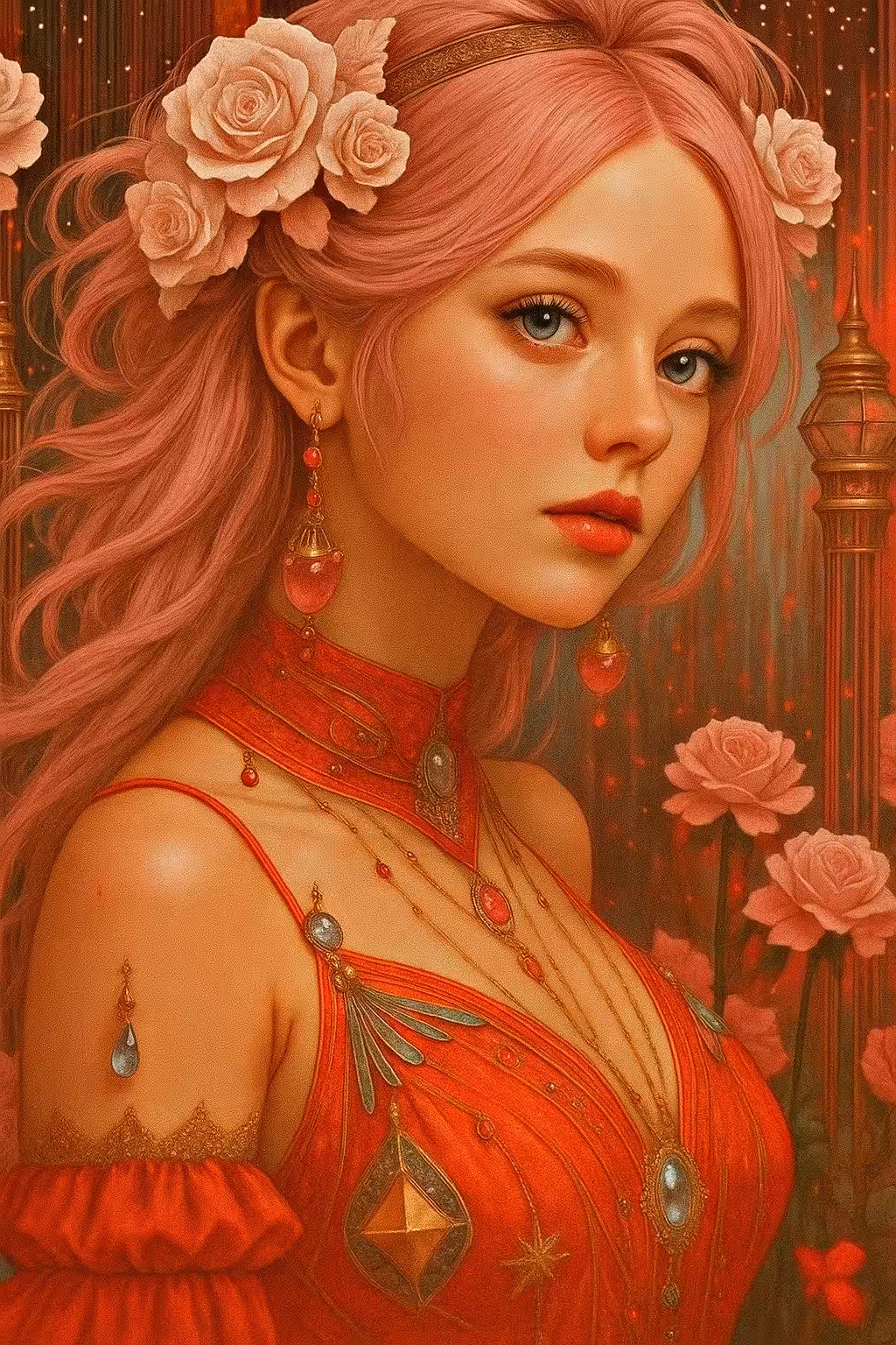 “The Fire Rose”🌹