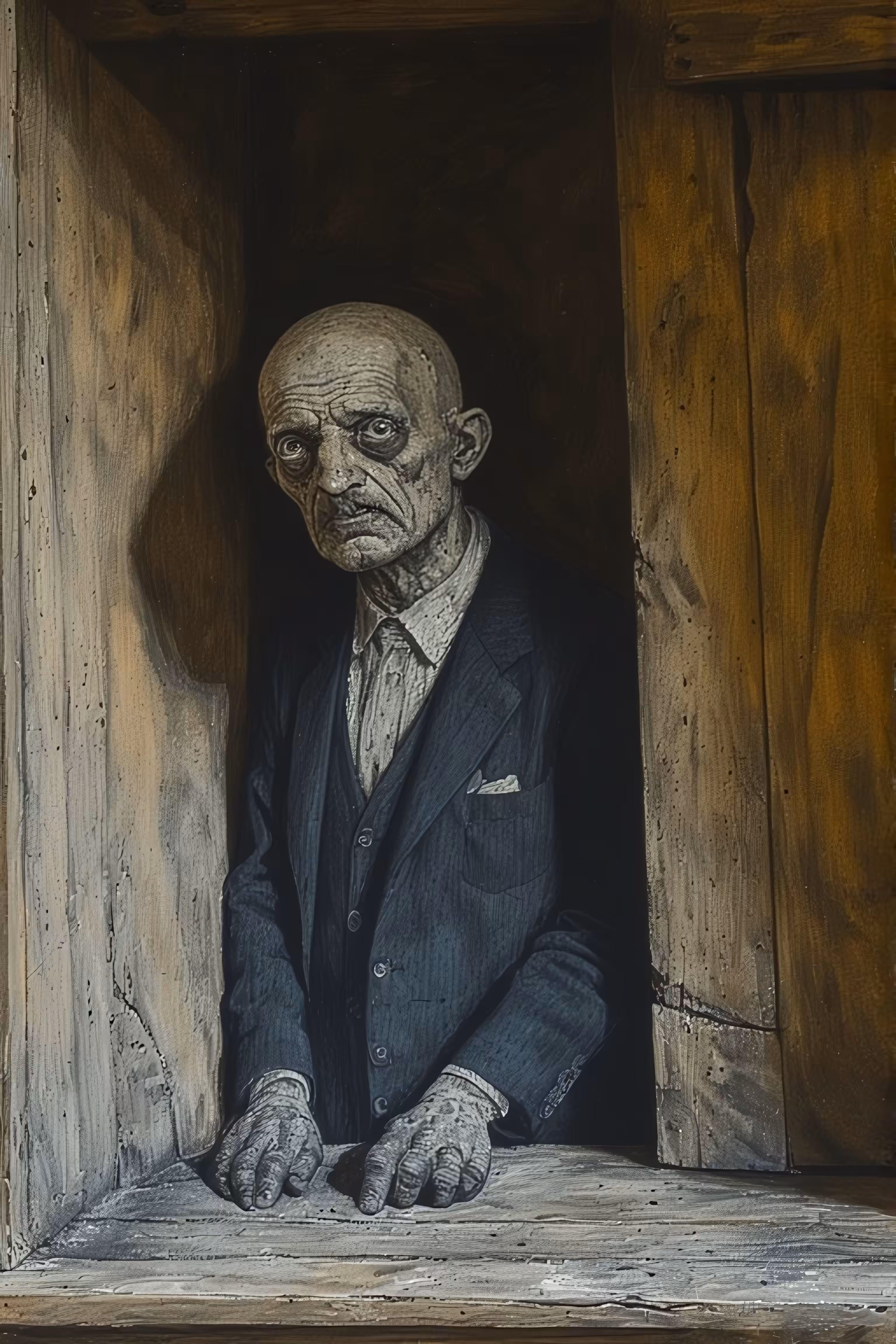365 Brushstrokes of the Future: The Watcher in the Wooden Frame