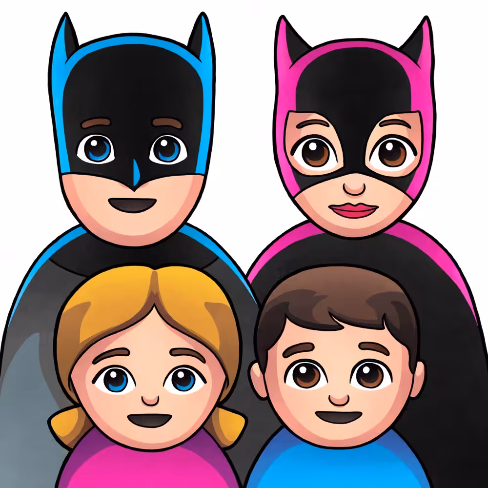 Real superheroes (family emoji remix)