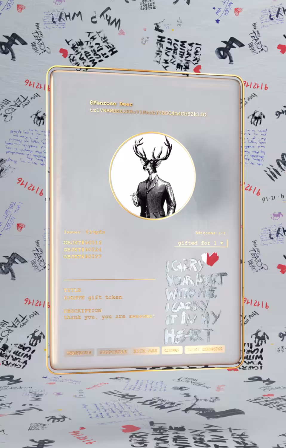 @JOPFE gift token for Penrose Deer