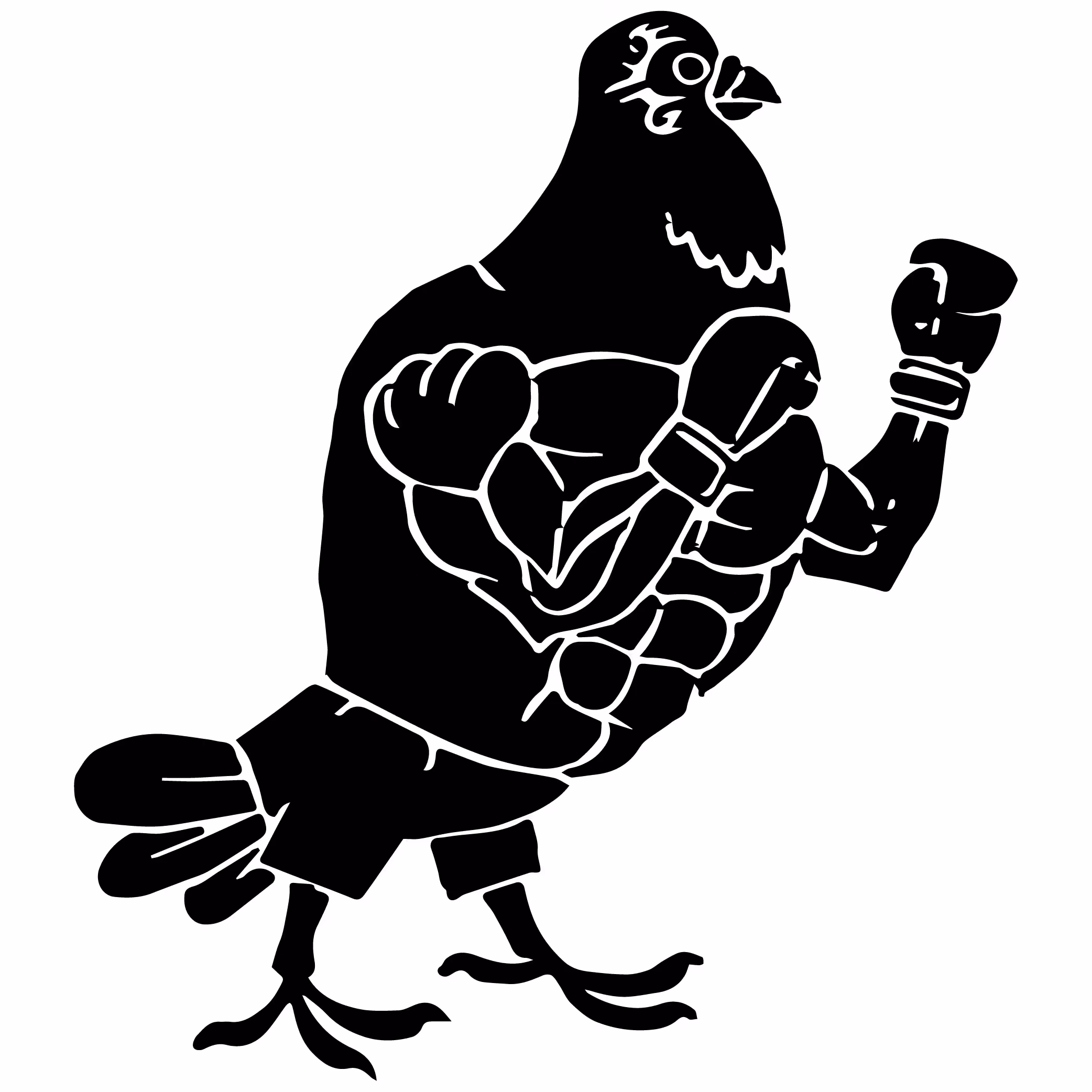 Boxer Pigeon. Mike Tyson.