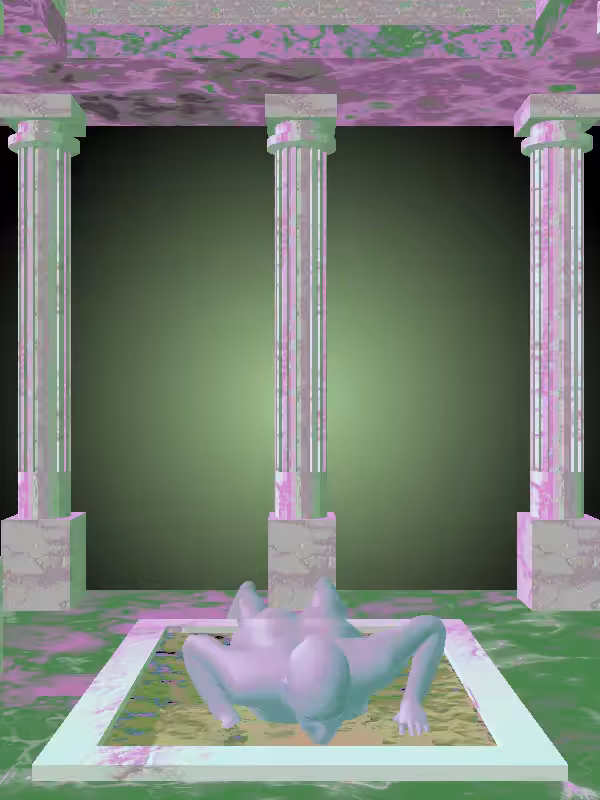 HeavenComputer: The Fading Athletic Glossy Violet Woman #2449
