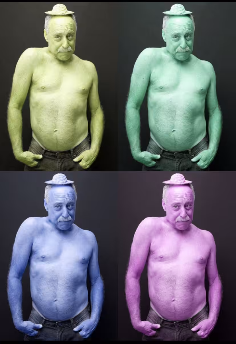 SEXY GRANPA- Warhol style