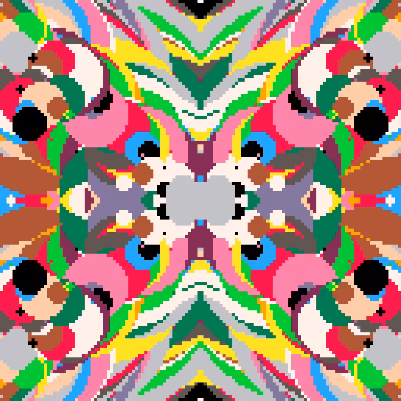 Rapid Psychedelic Inkblot Test Generator #57