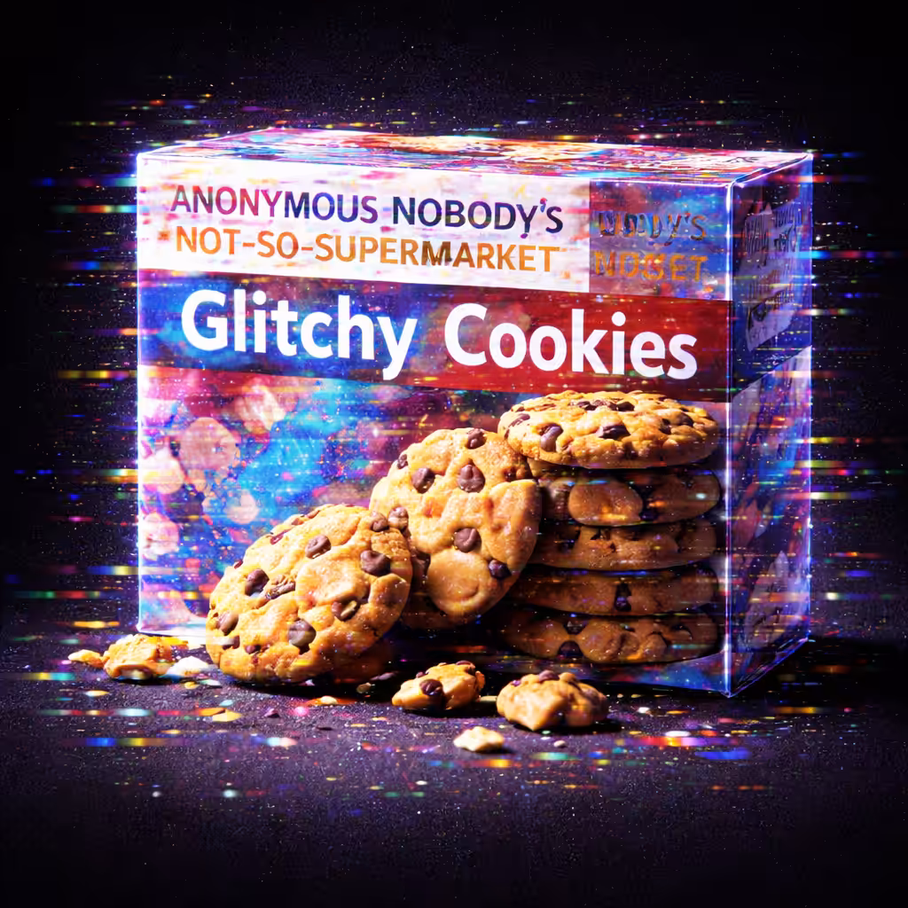 Anonymous Nobody’s Not-So-Supermarket: Glitchy Cookies