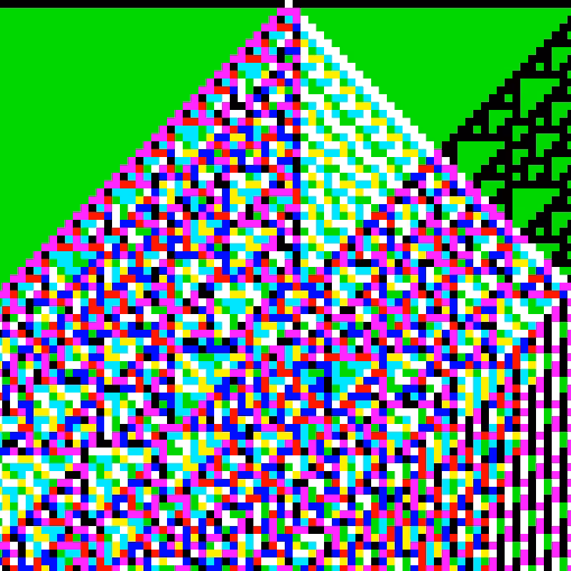 RGB Elementary Cellular Automaton #364