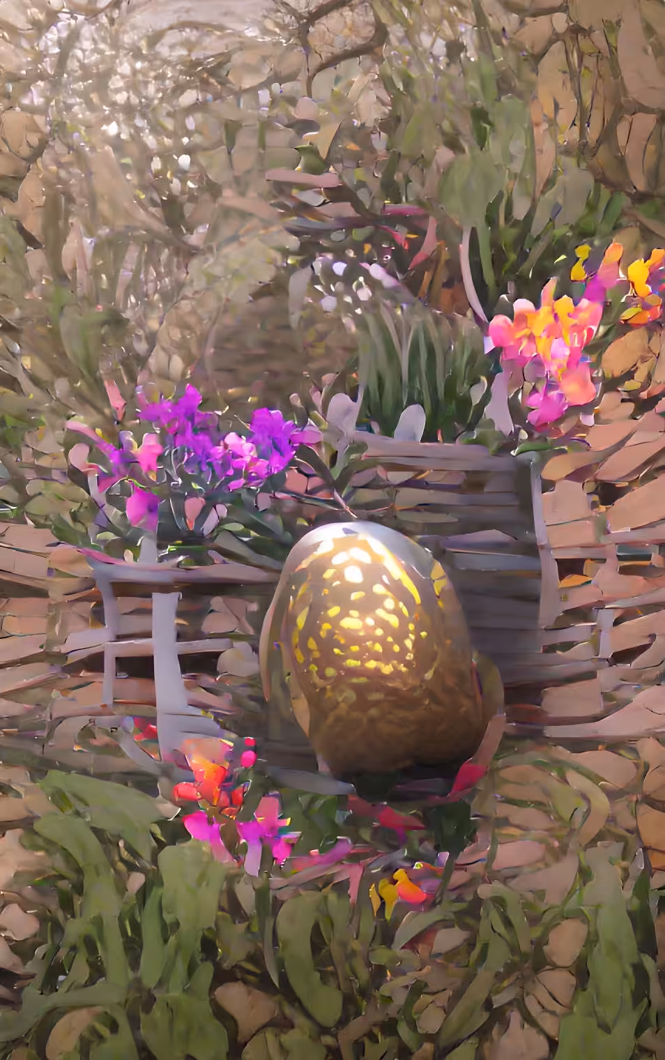 Golden egg in a Japanese garden #6