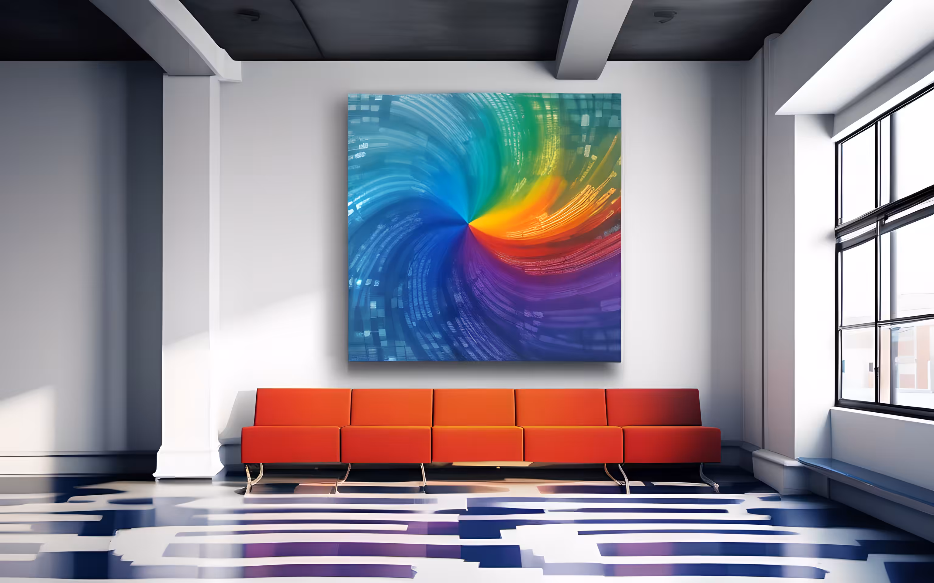 AI imagines famous generative artworks #13