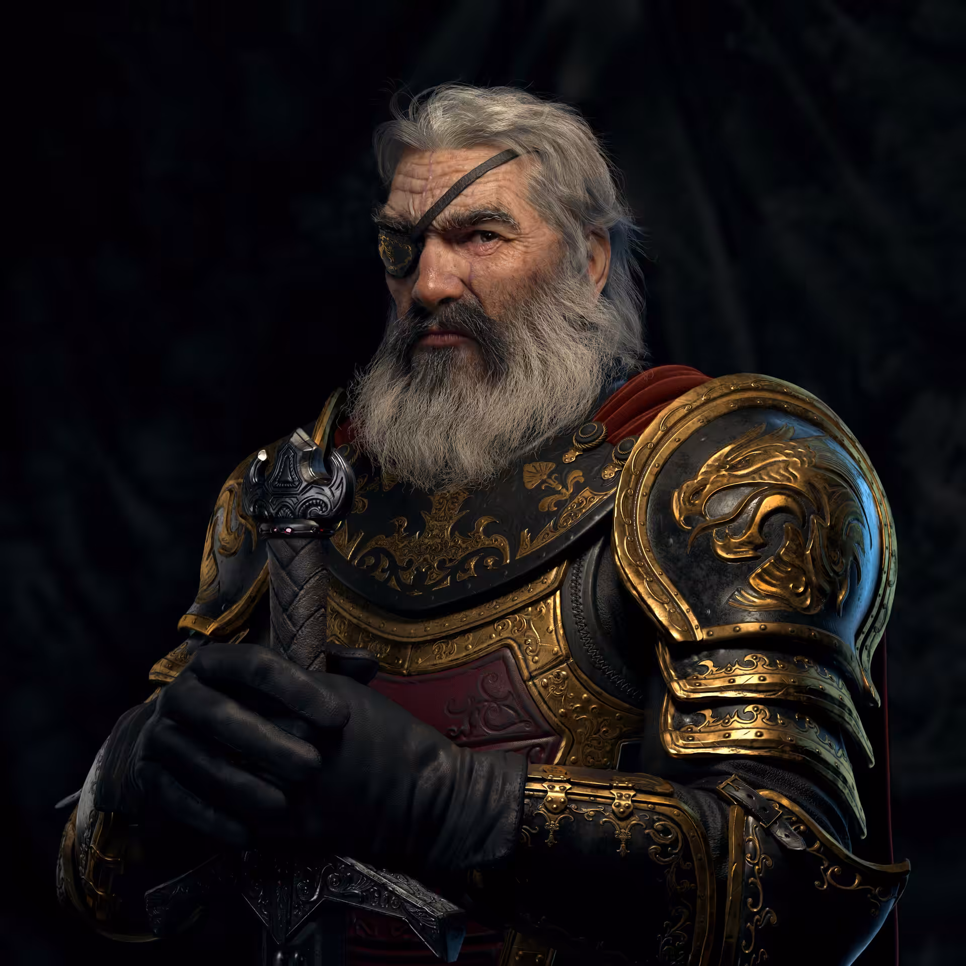 Old Knight Portrait