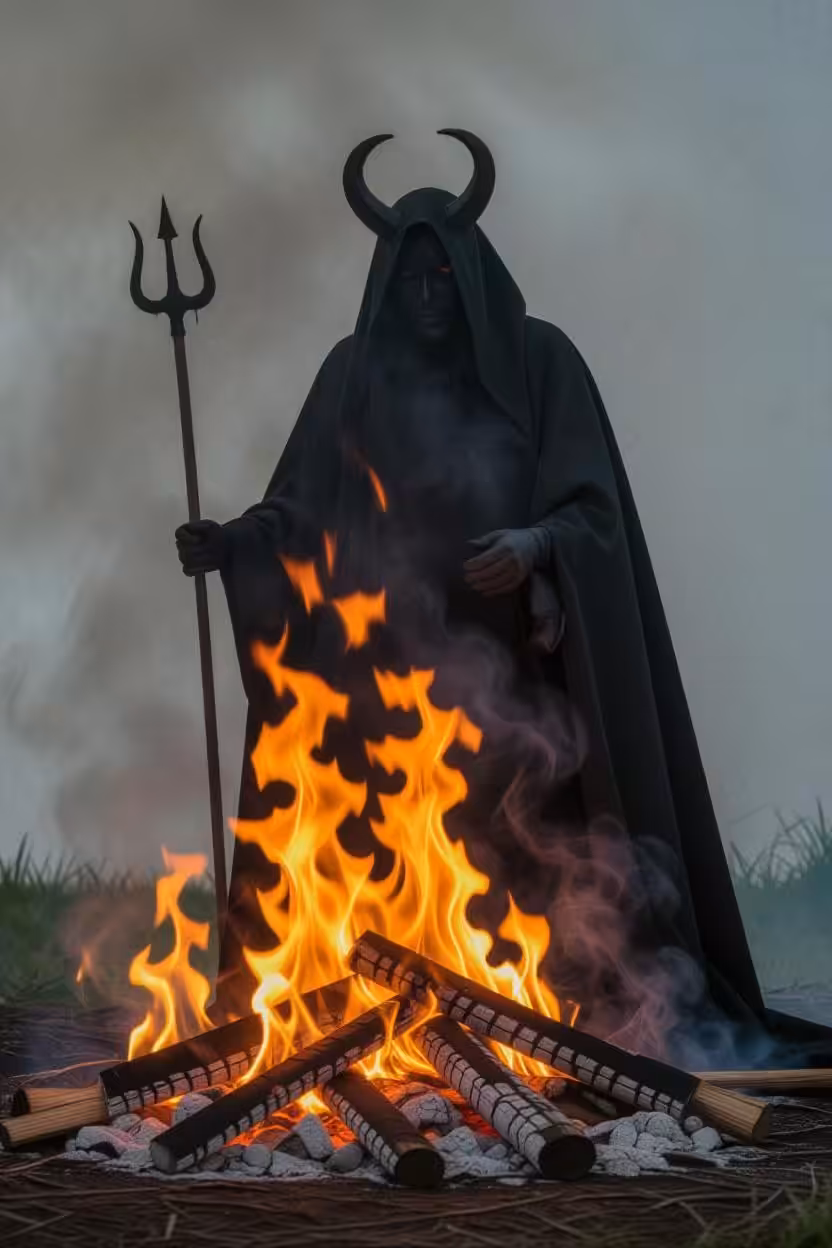 By the fire