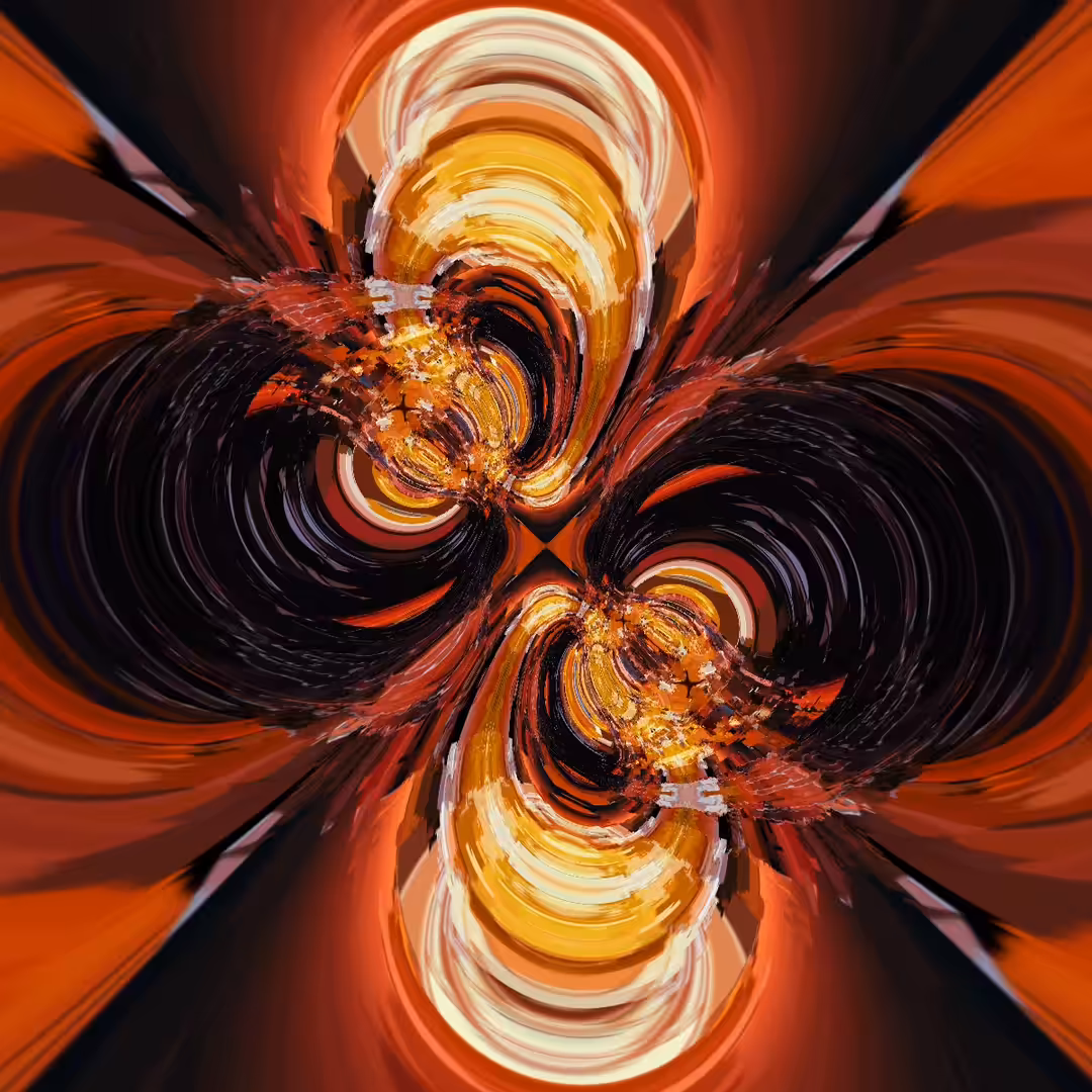 Two bodies dancing on a liquid mirror