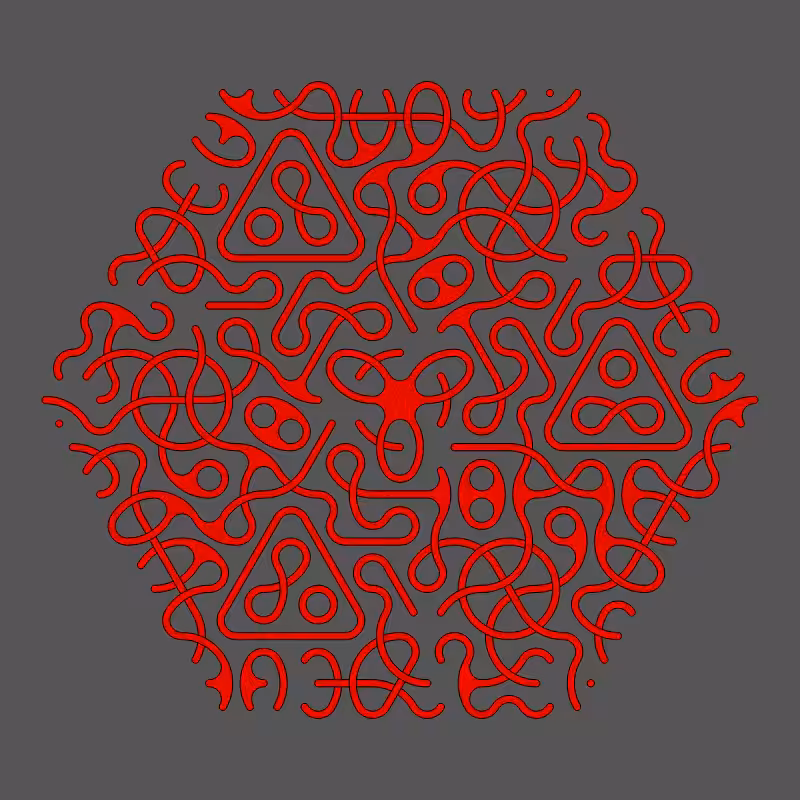 Threefold Symmetry - Dark Variations #7
