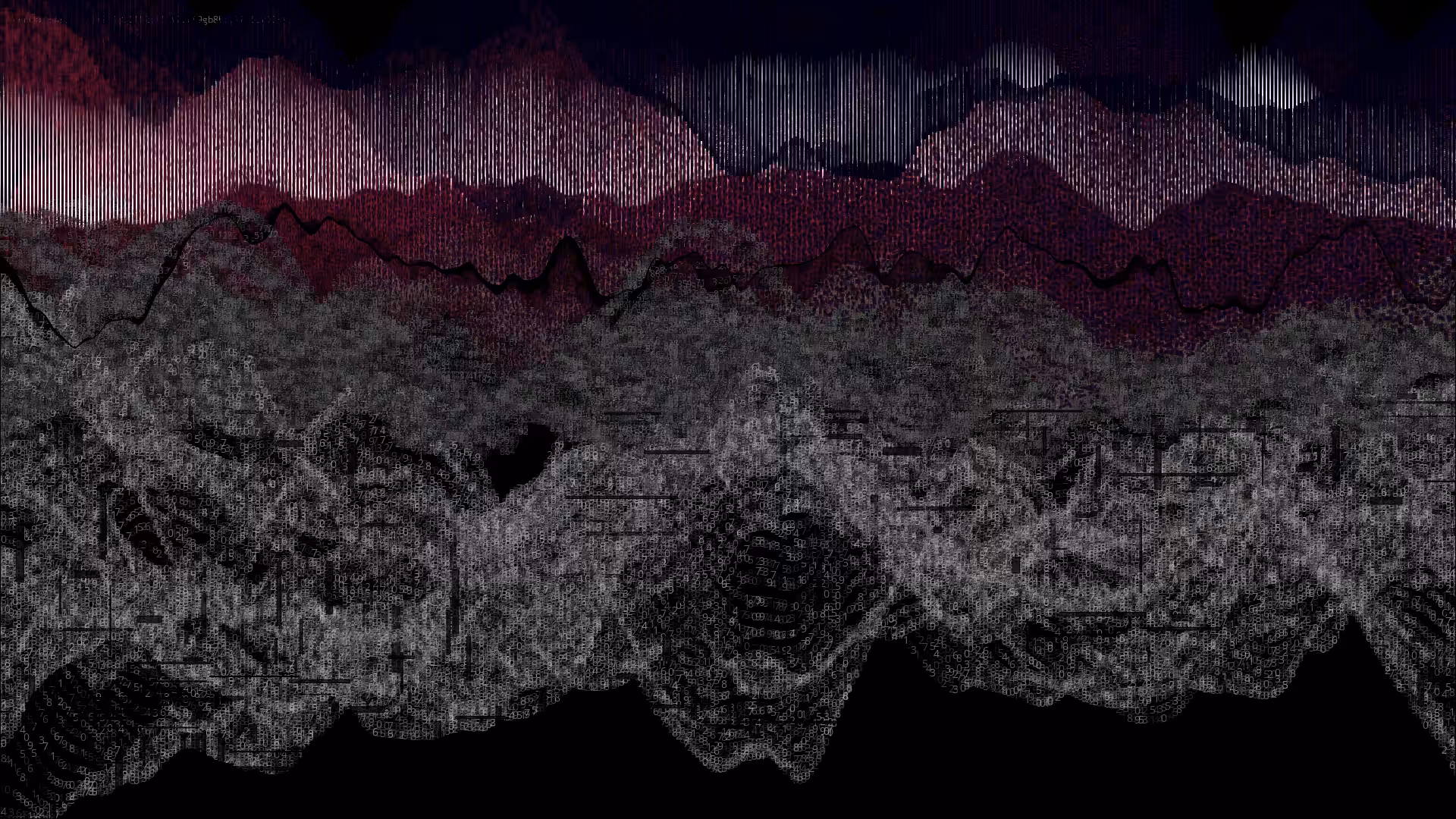 Pixel rain in a data landsacape #112