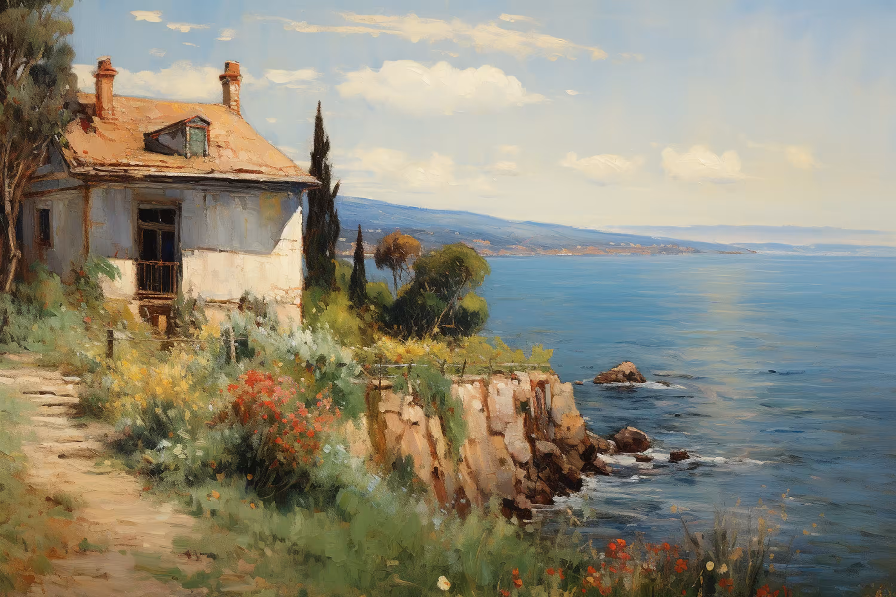 Near the sea