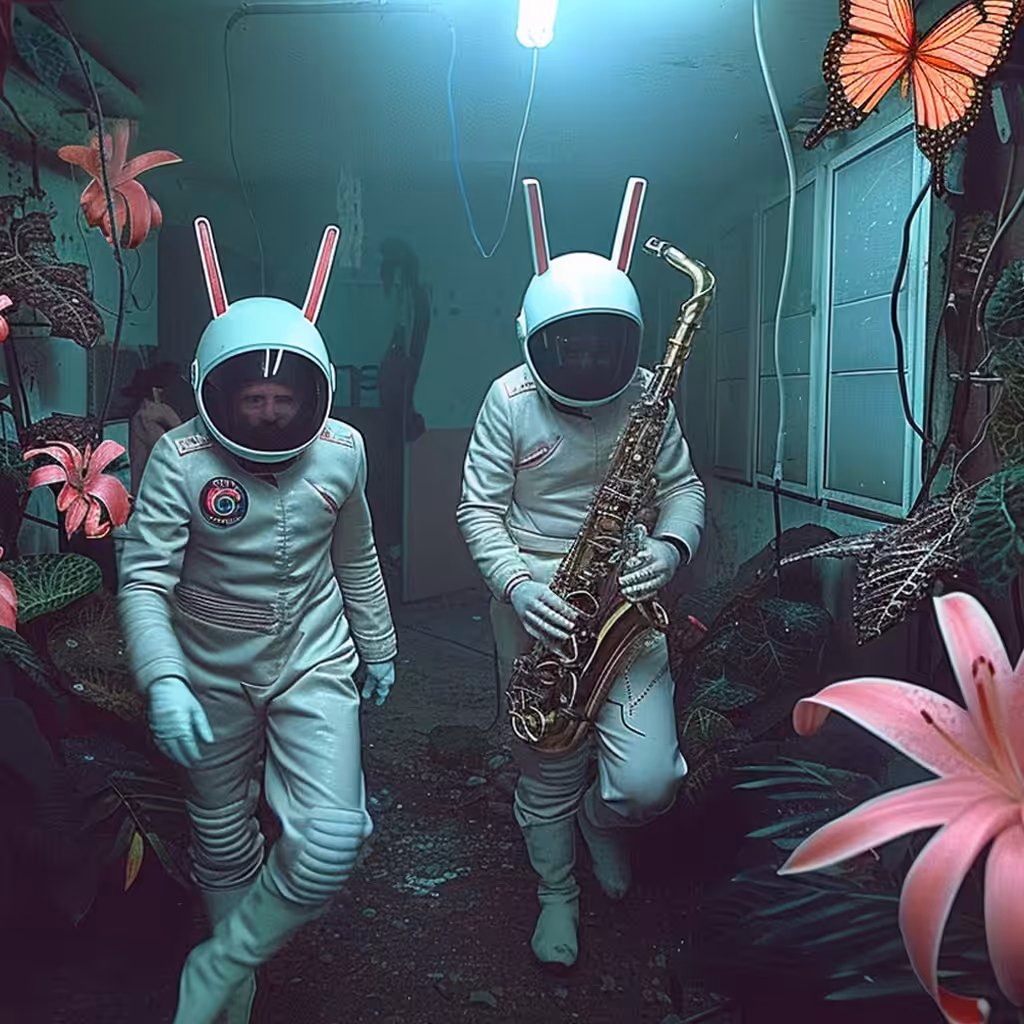 Spring Party in the International Space Station